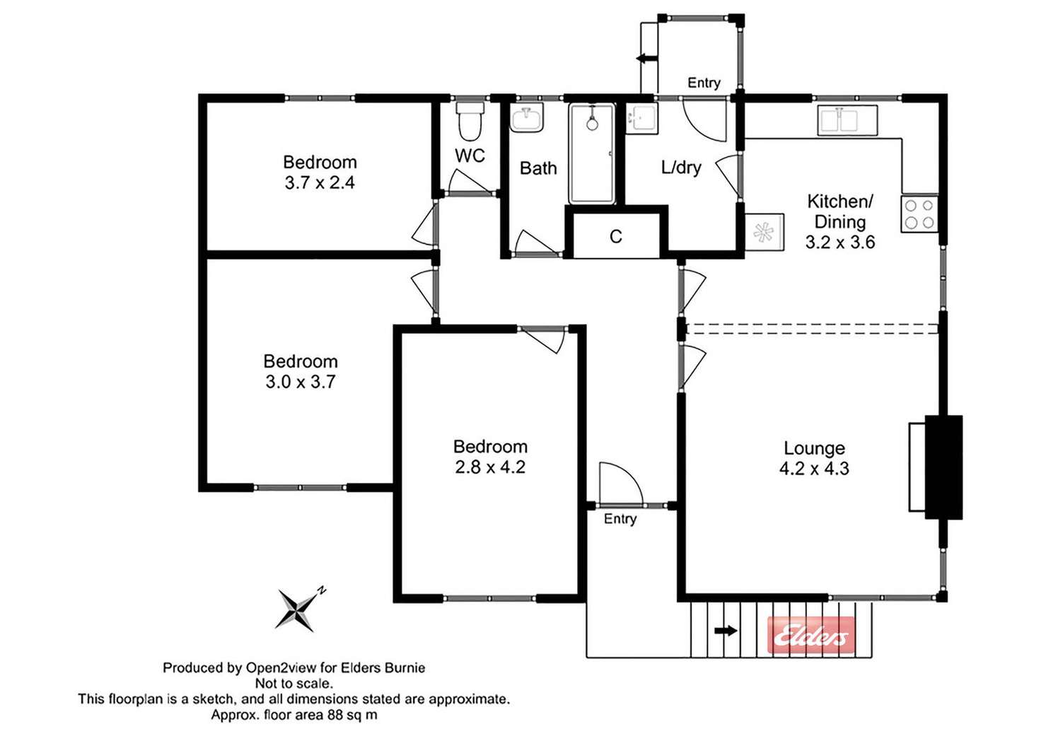 Floorplan of Homely house listing, 22 Colegrave Road, Upper Burnie TAS 7320
