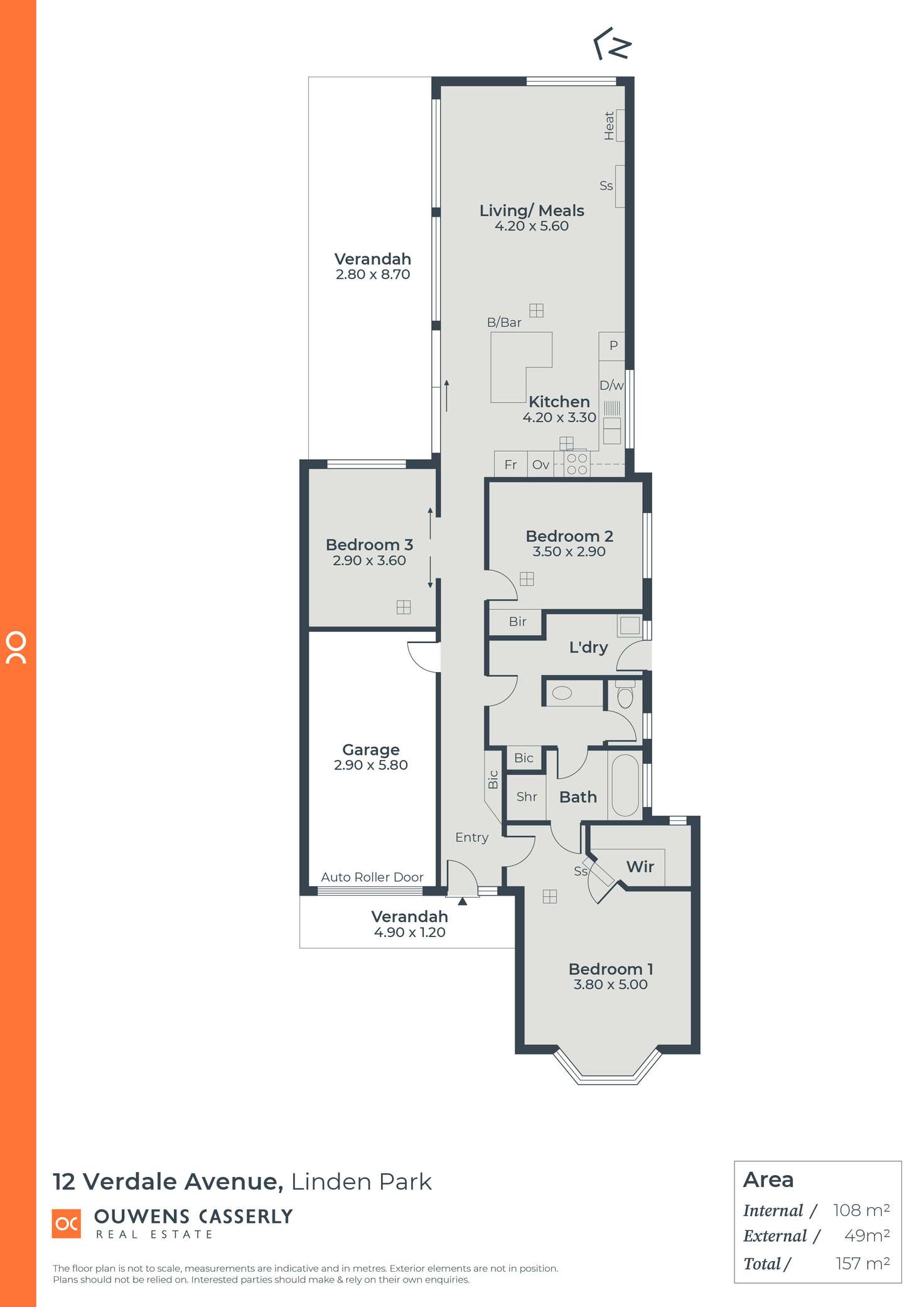 Floorplan of Homely house listing, 12 Verdale Avenue, Linden Park SA 5065