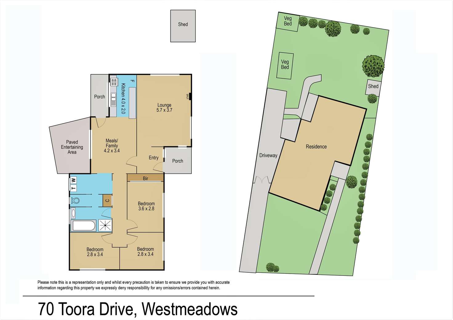 Floorplan of Homely house listing, 70 Toora Drive, Westmeadows VIC 3049