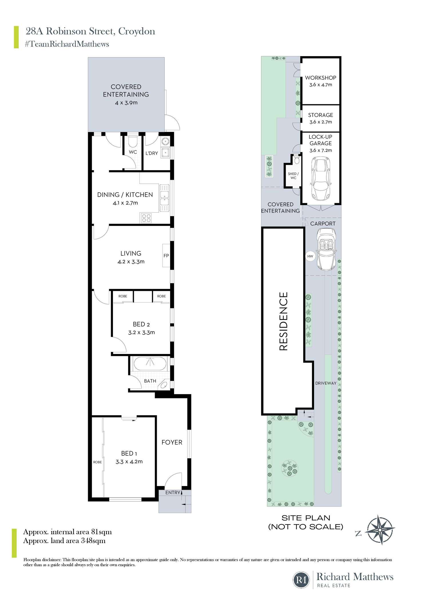 Floorplan of Homely semiDetached listing, 28a Robinson Street, Croydon NSW 2132