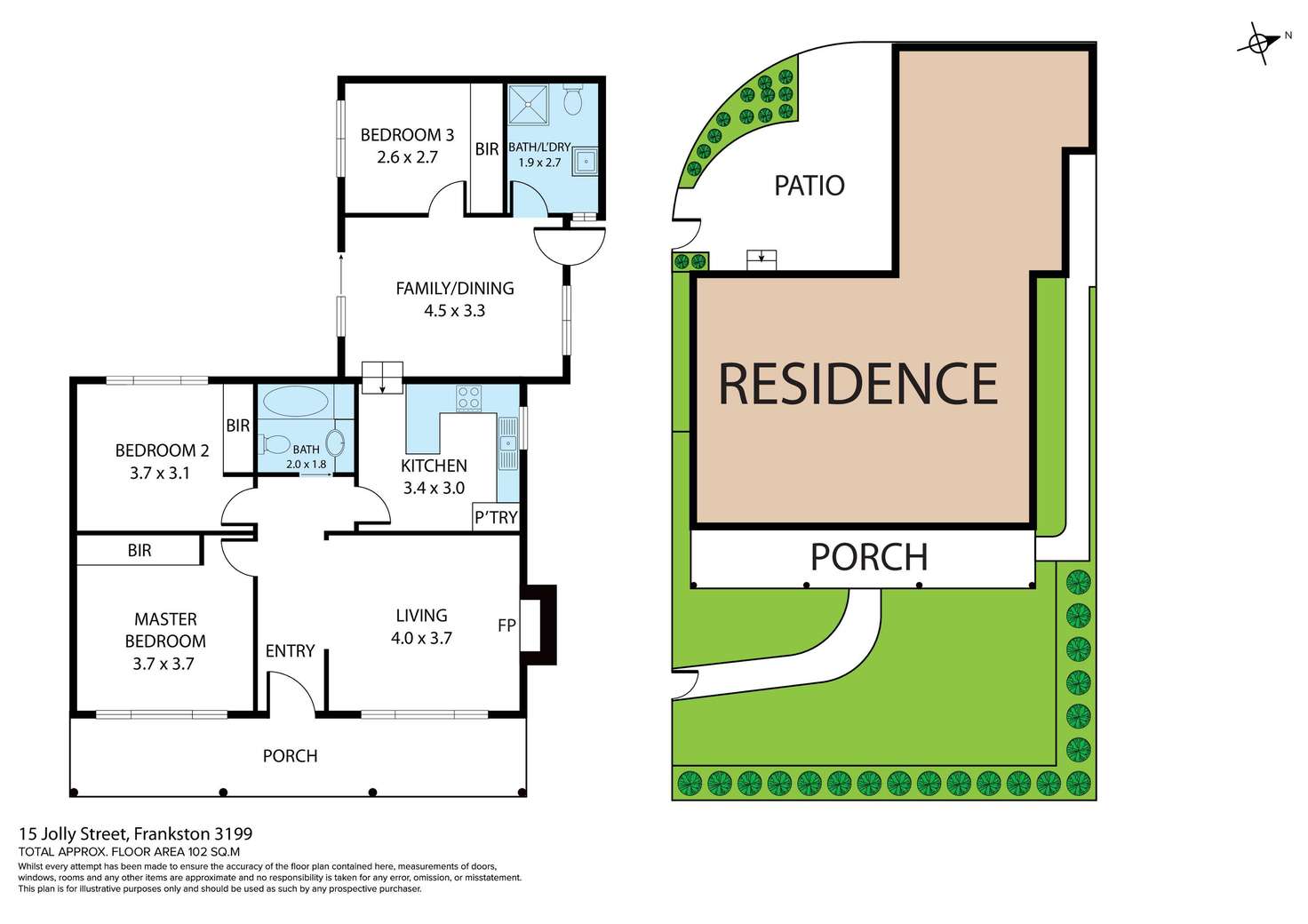 Floorplan of Homely house listing, 1/15 Jolly Street, Frankston VIC 3199