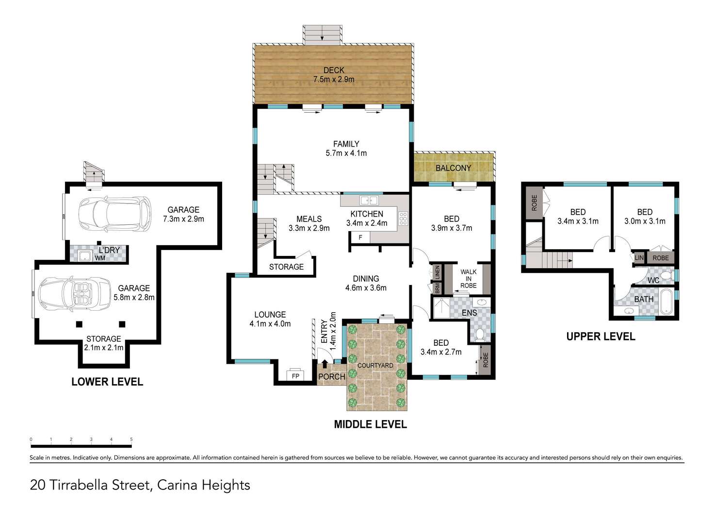 Floorplan of Homely house listing, 20 Tirrabella Street, Carina Heights QLD 4152