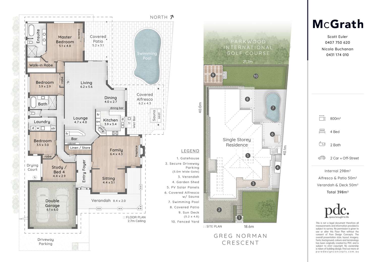 Floorplan of Homely house listing, 18 Greg Norman Crescent, Parkwood QLD 4214