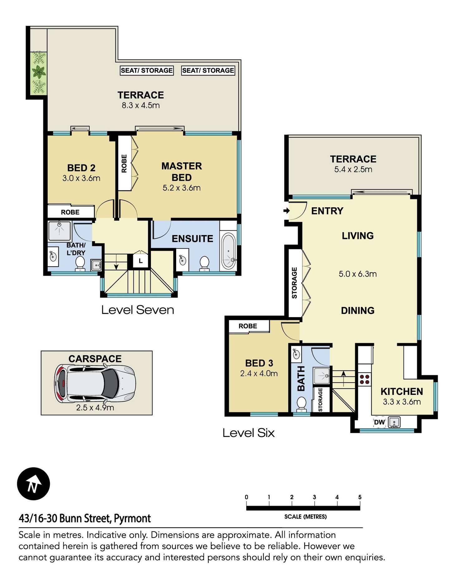 Floorplan of Homely apartment listing, 43/16-30 Bunn Street, Pyrmont NSW 2009