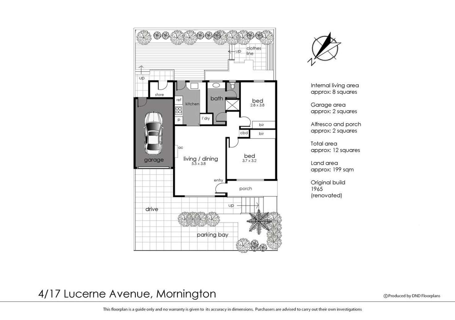 Floorplan of Homely unit listing, 4/17 Lucerne Avenue, Mornington VIC 3931