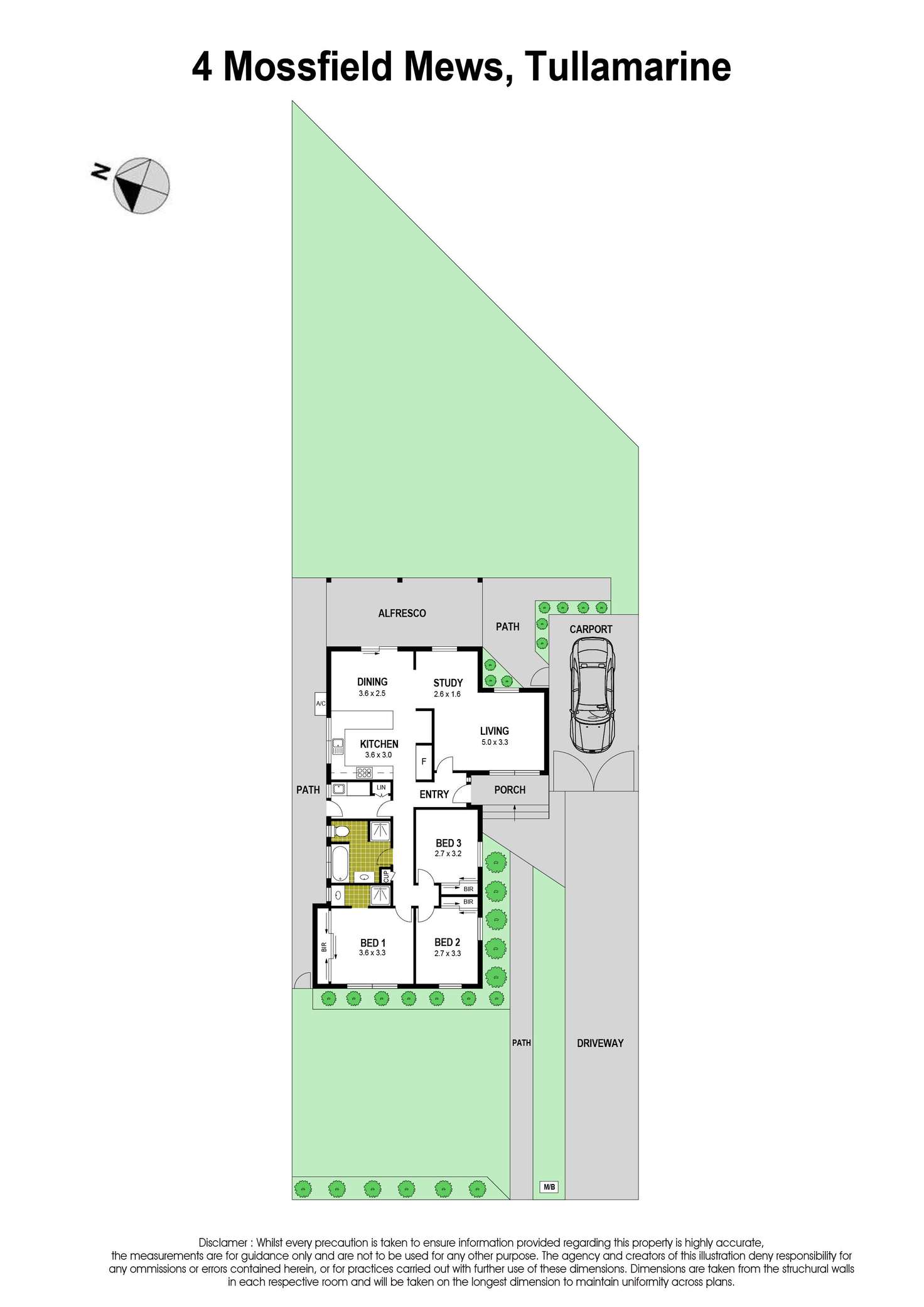 Floorplan of Homely house listing, 4 Mossfield Mews, Tullamarine VIC 3043