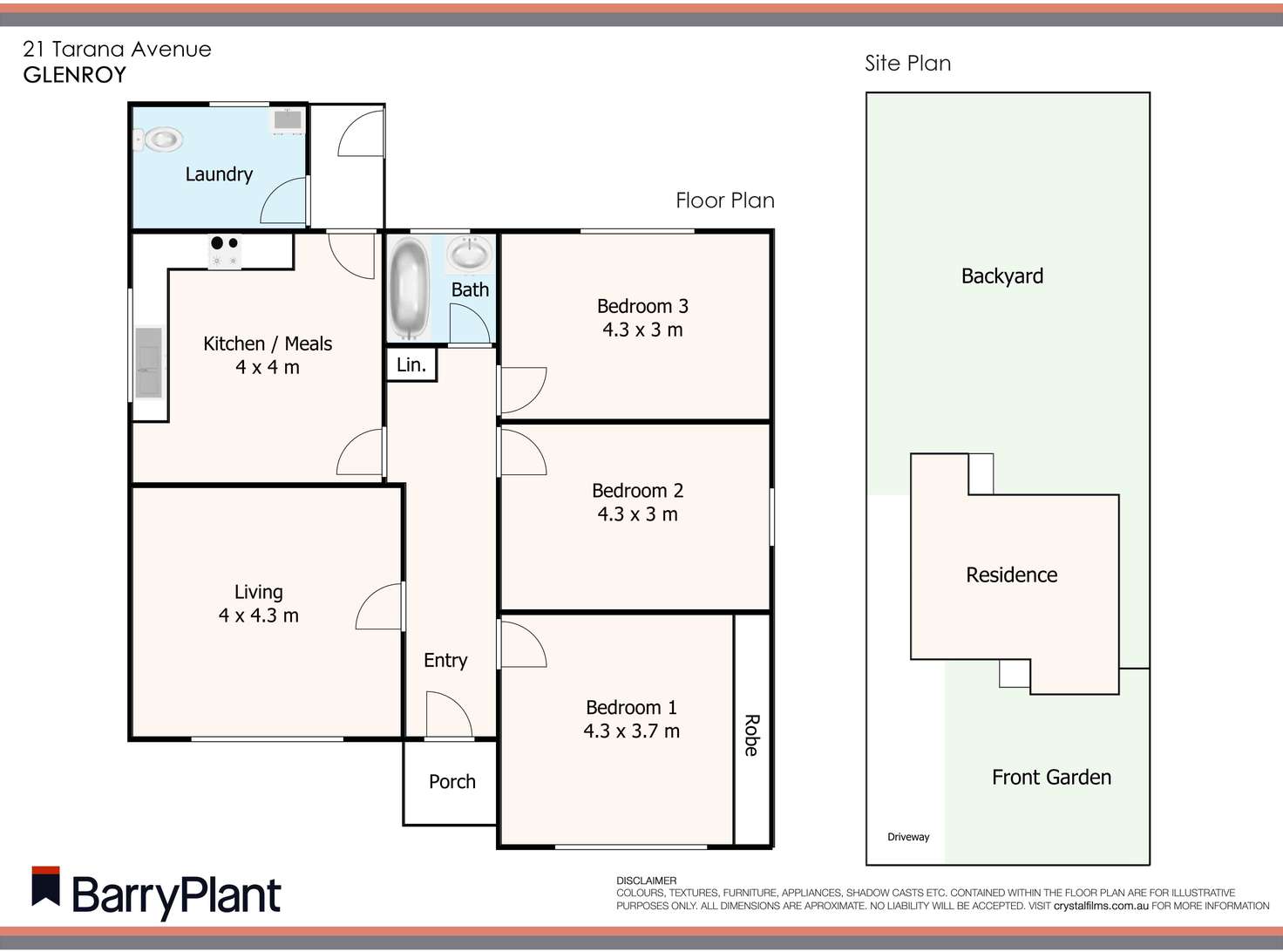 Floorplan of Homely house listing, 21 Tarana Avenue, Glenroy VIC 3046