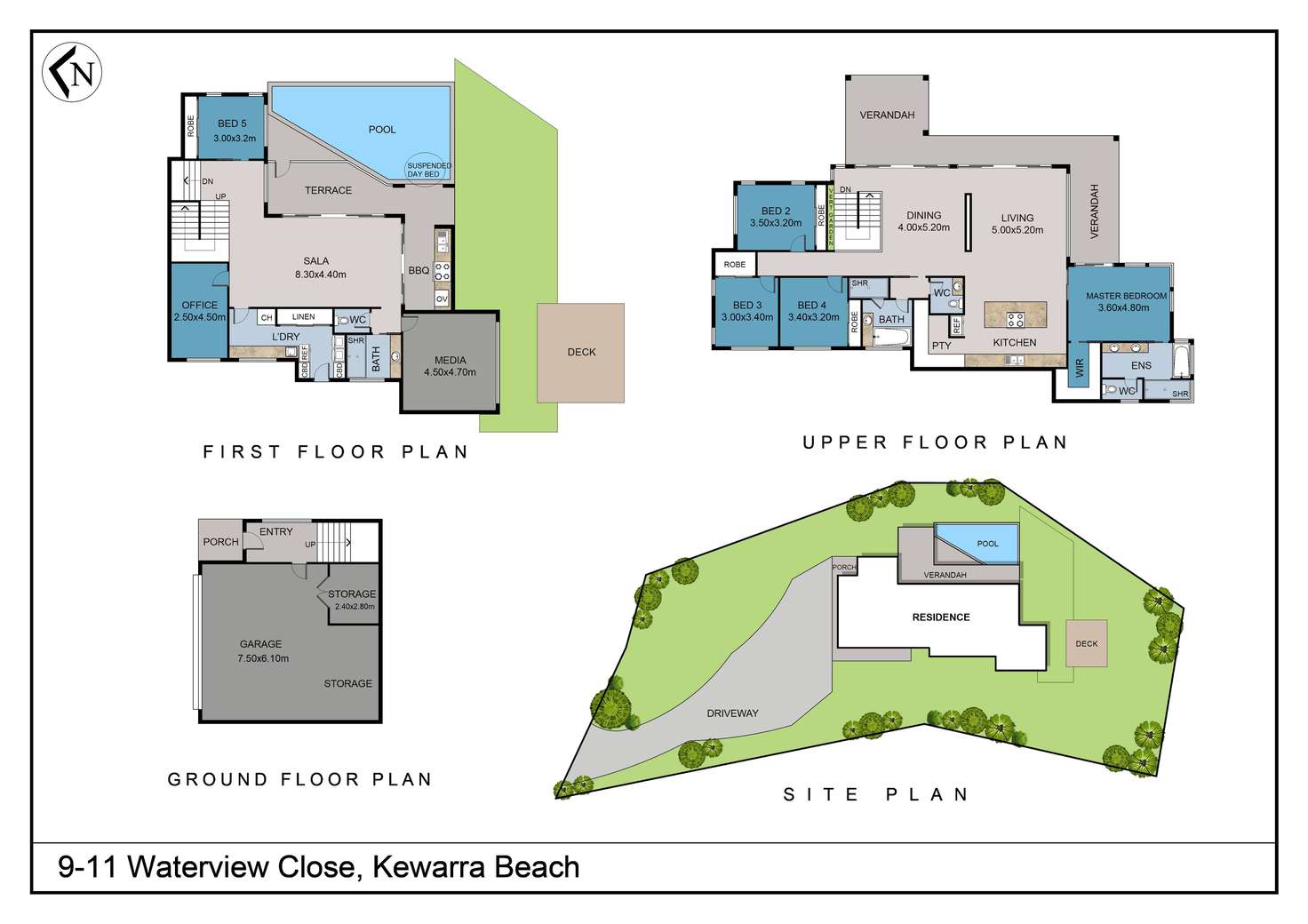 Floorplan of Homely house listing, 9-11 Waterview Close, Kewarra Beach QLD 4879