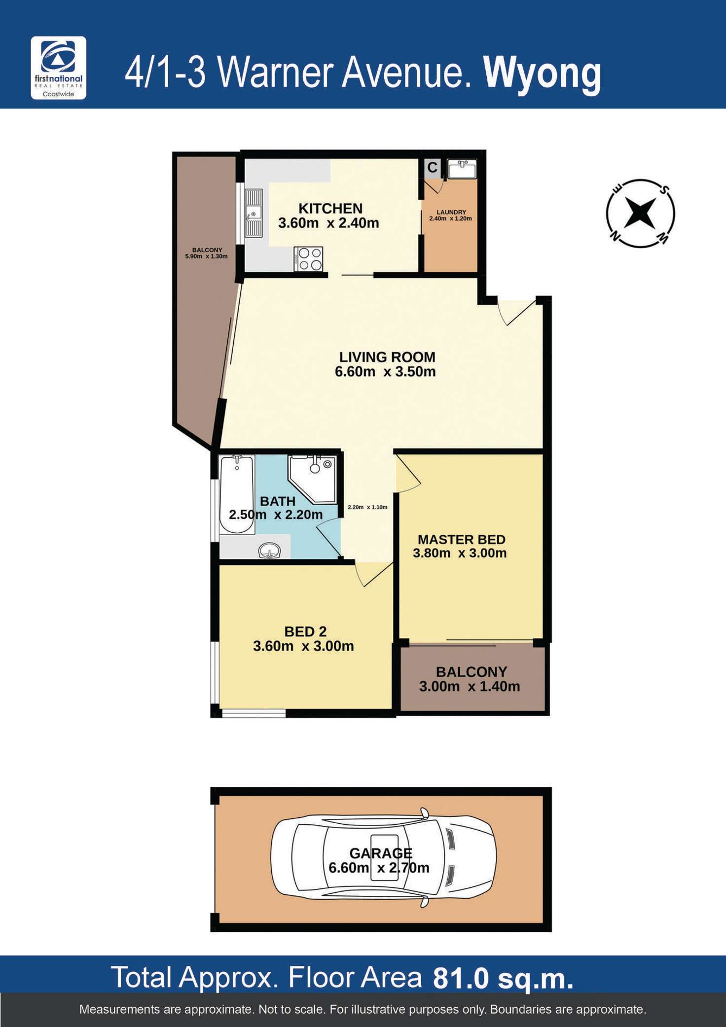 Floorplan of Homely unit listing, 4/1-3 Warner Avenue, Wyong NSW 2259