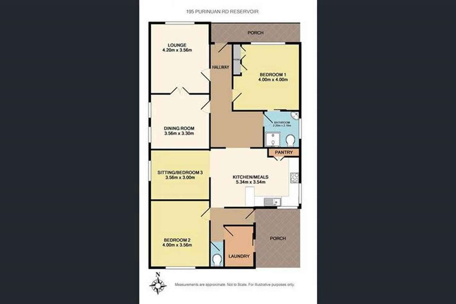 Floorplan of Homely house listing, 195 Purinuan Road, Reservoir VIC 3073