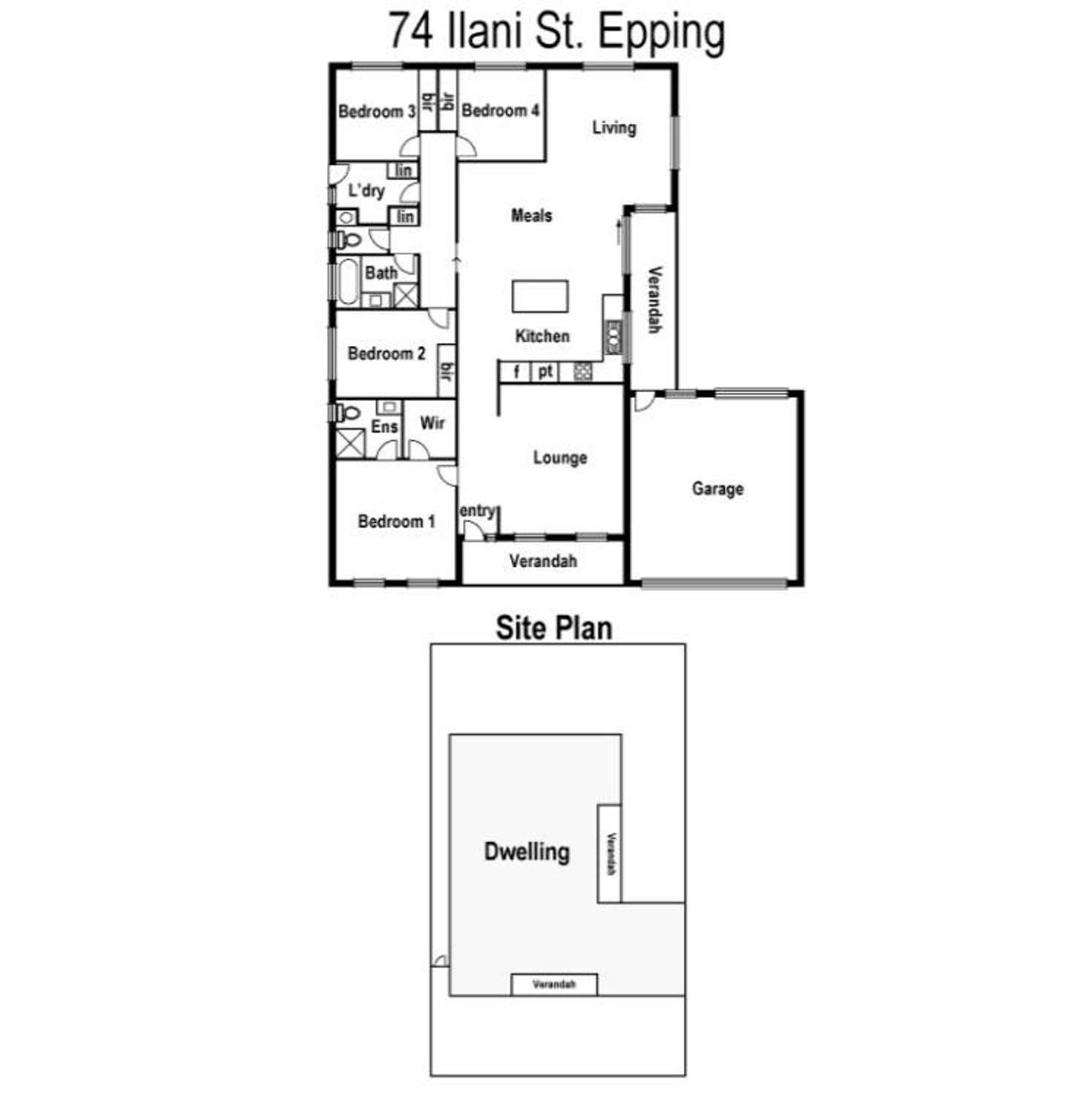 Floorplan of Homely house listing, 74 Ilani Street, Epping VIC 3076