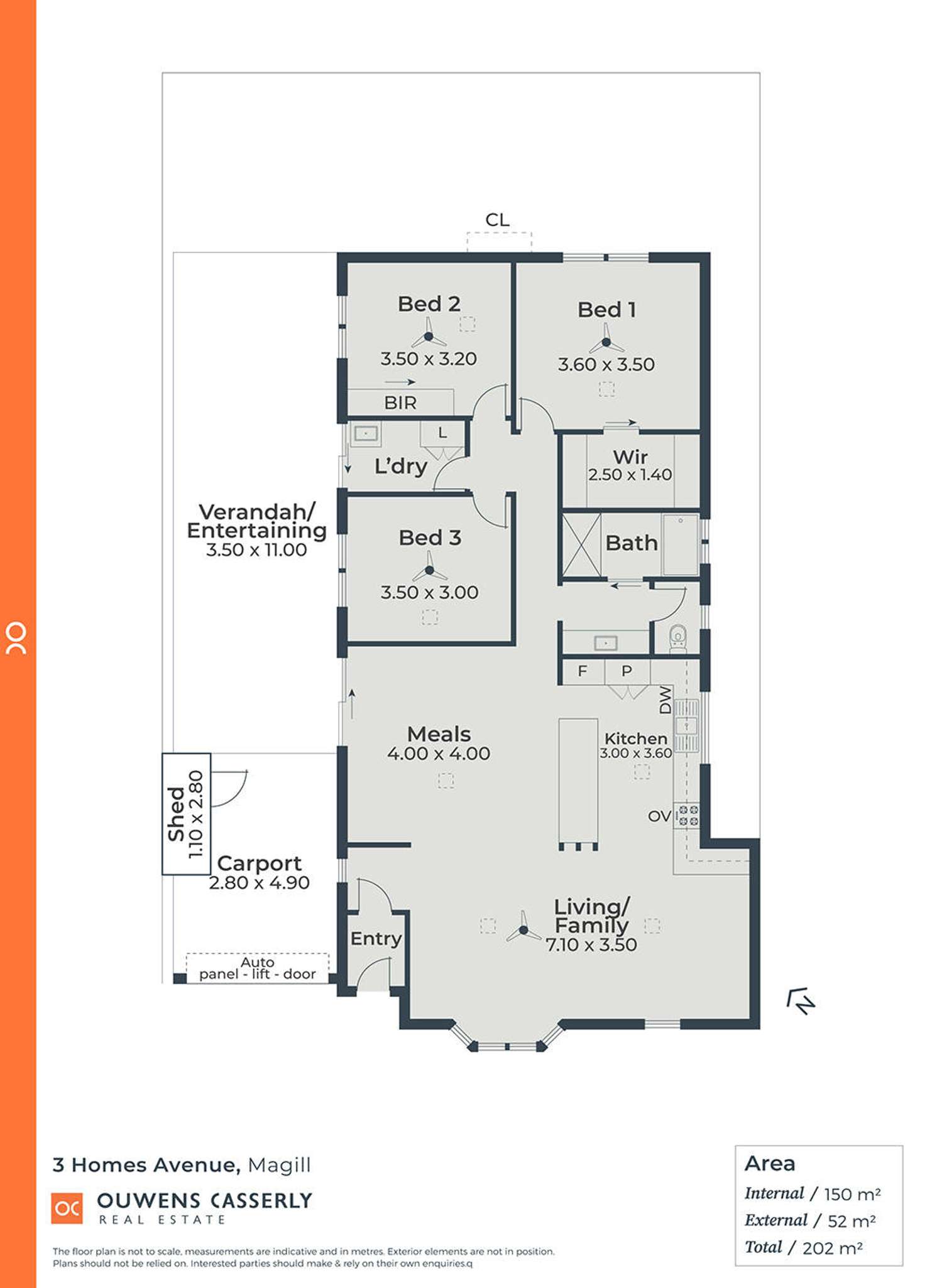 Floorplan of Homely house listing, 3 Homes Avenue, Magill SA 5072