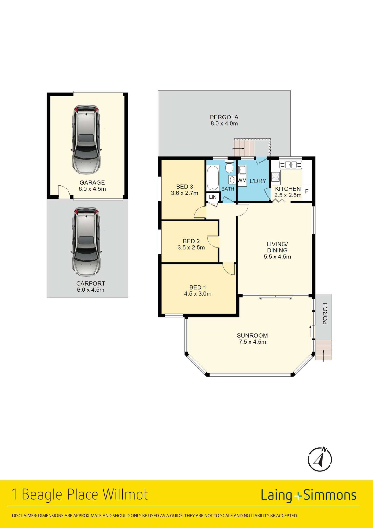 Floorplan of Homely house listing, 1 Beagle Place, Willmot NSW 2770