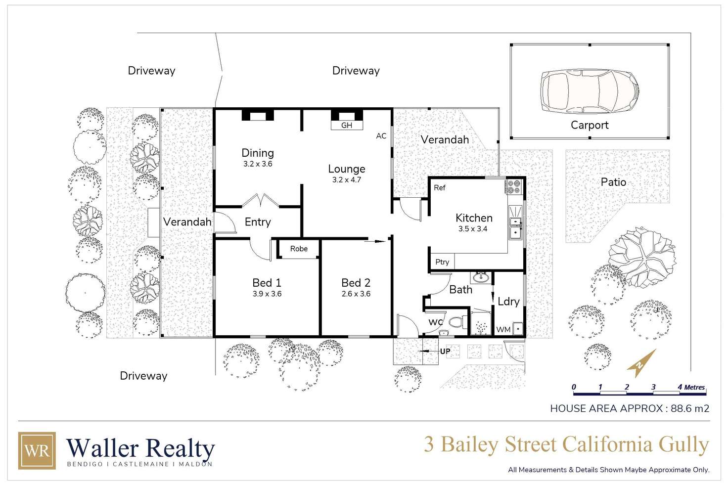 Floorplan of Homely house listing, 3 Bailey Street, California Gully VIC 3556