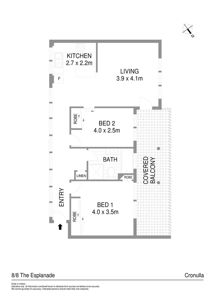 Floorplan of Homely apartment listing, 8/8 The Esplanade, Cronulla NSW 2230
