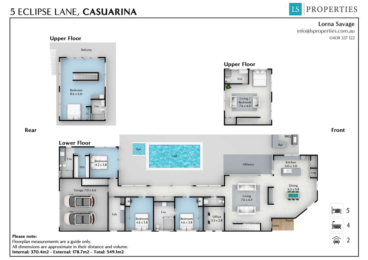 Floorplan of Homely house listing, 5 Eclipse Lane, Casuarina NSW 2487