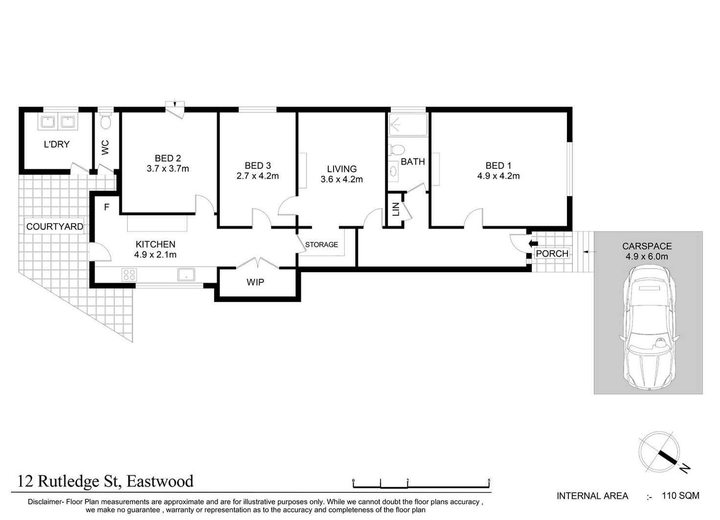 Floorplan of Homely house listing, 2/12 Rutledge Street, Eastwood NSW 2122