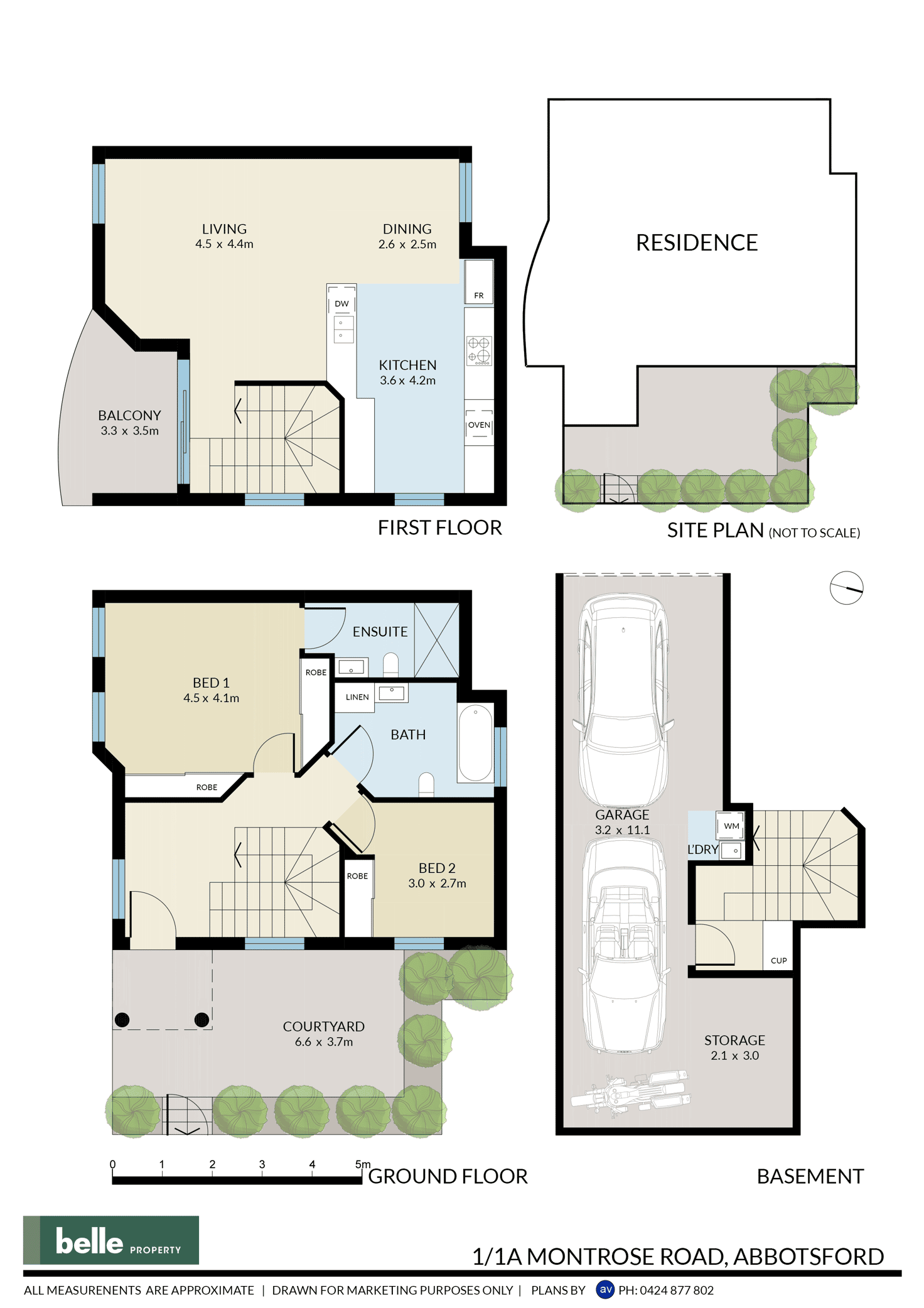 Floorplan of Homely townhouse listing, 1/1A Montrose Road, Abbotsford NSW 2046