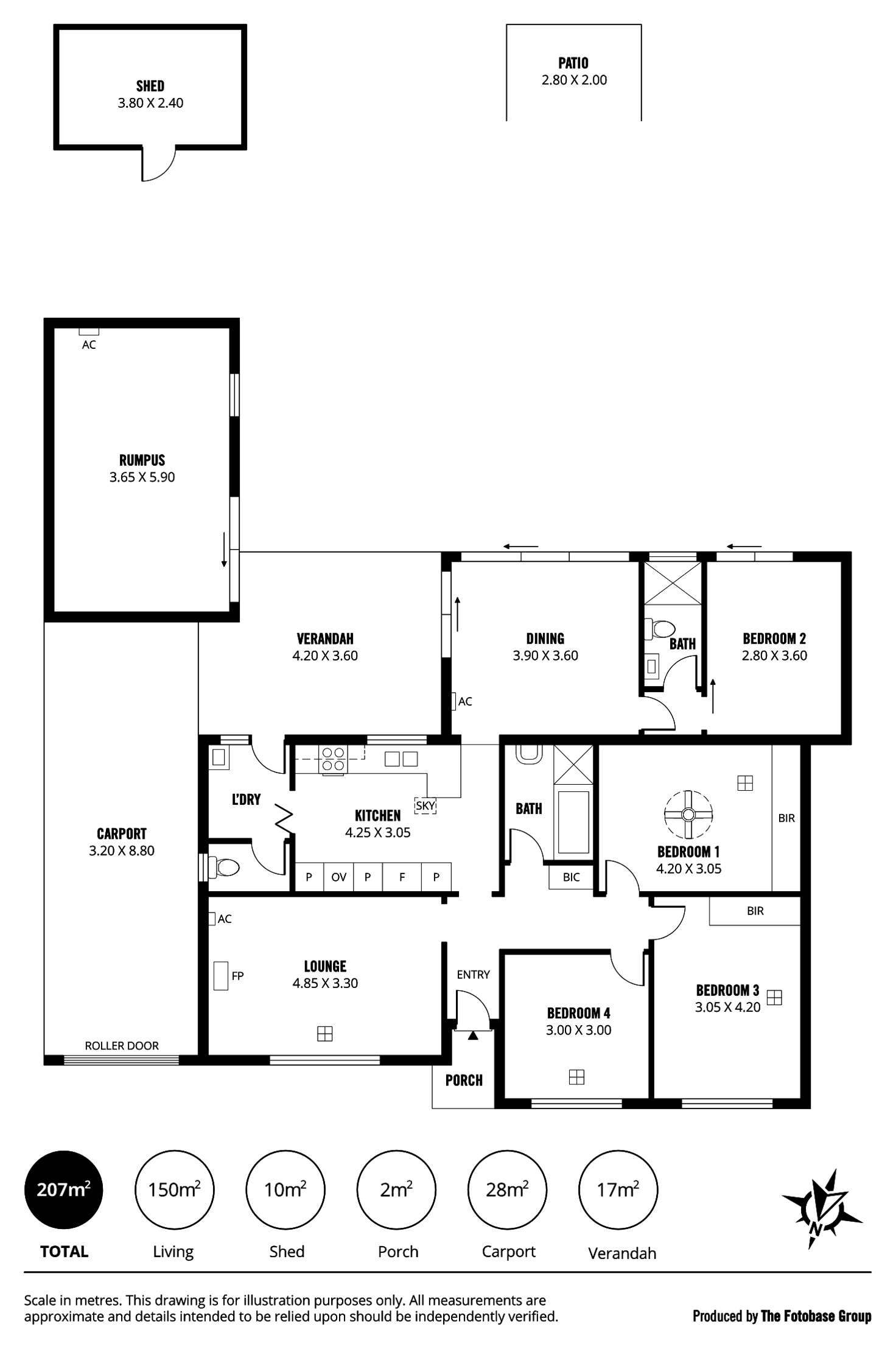 Floorplan of Homely house listing, 10 Whitelodge Road, Paradise SA 5075