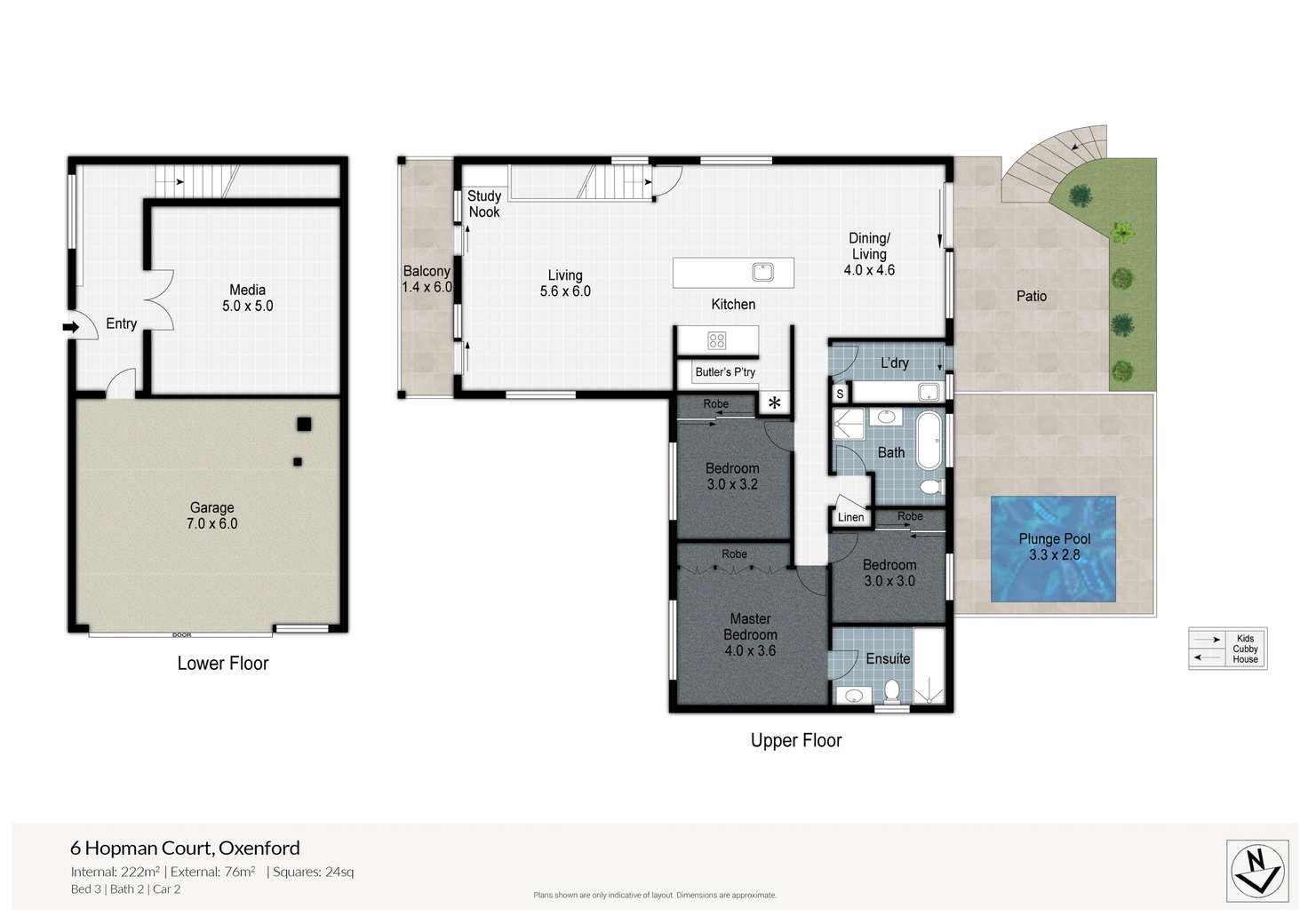 Floorplan of Homely house listing, 6 Hopman Court, Oxenford QLD 4210