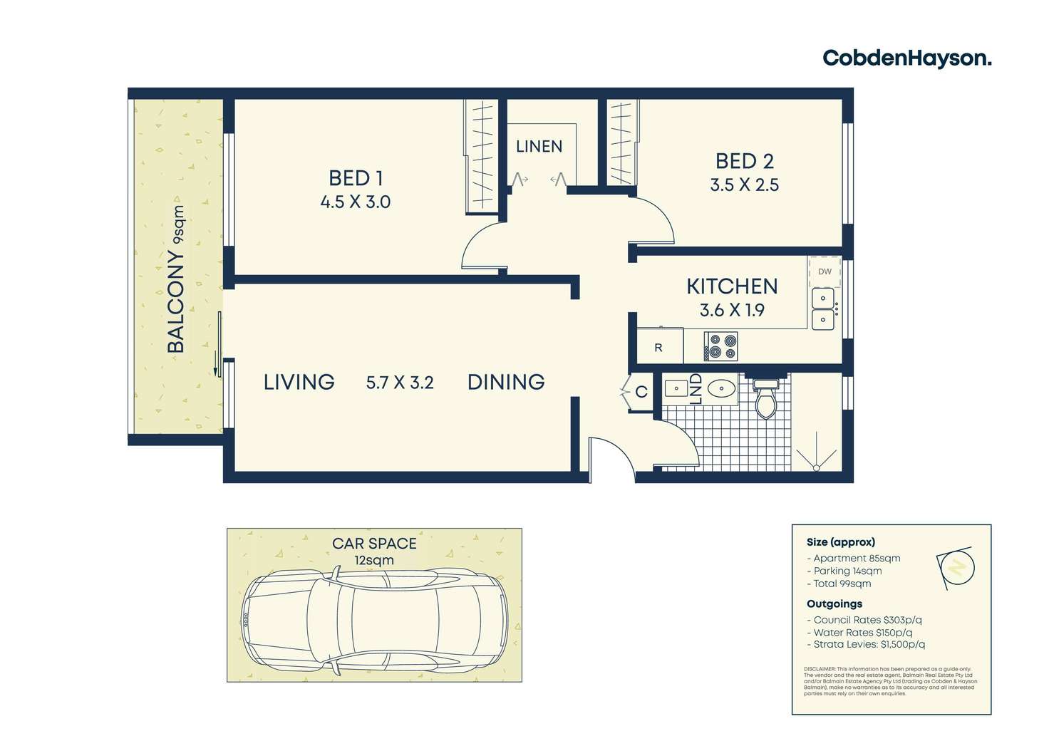 Floorplan of Homely apartment listing, 19/10 Gow Street, Balmain NSW 2041