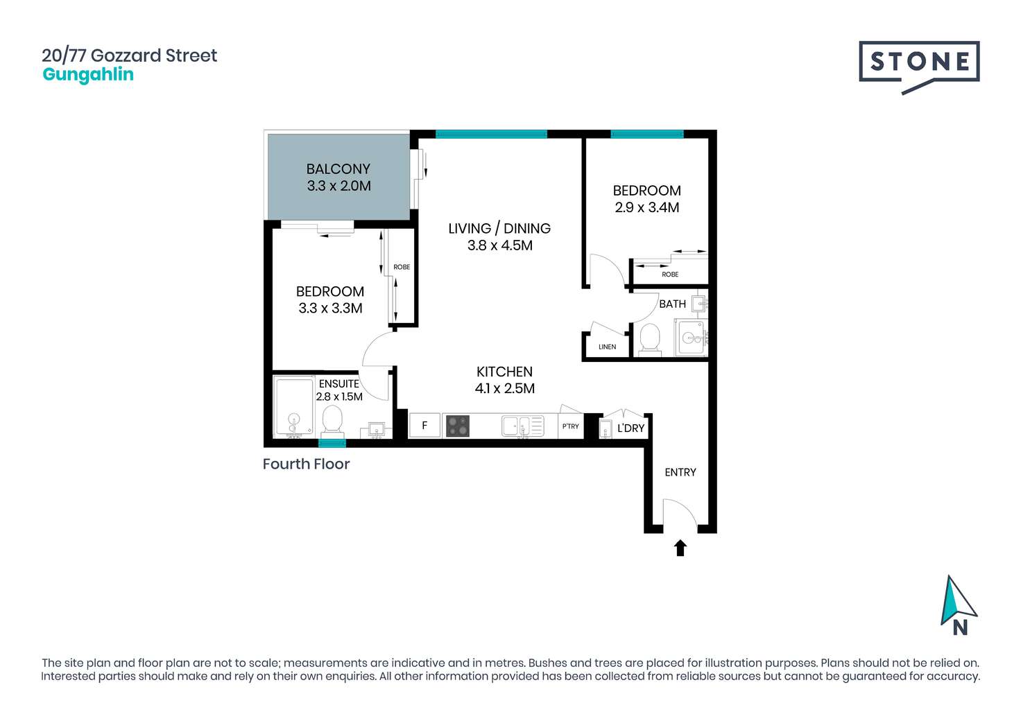 Floorplan of Homely apartment listing, 20/77 Gozzard Street, Gungahlin ACT 2912