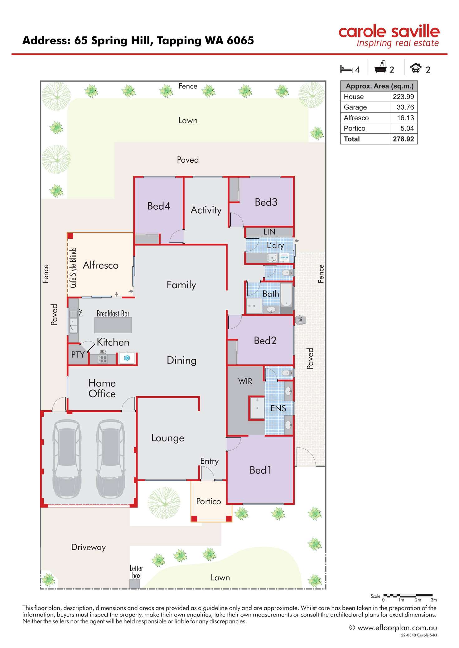 Floorplan of Homely house listing, 65 Spring Hill, Tapping WA 6065