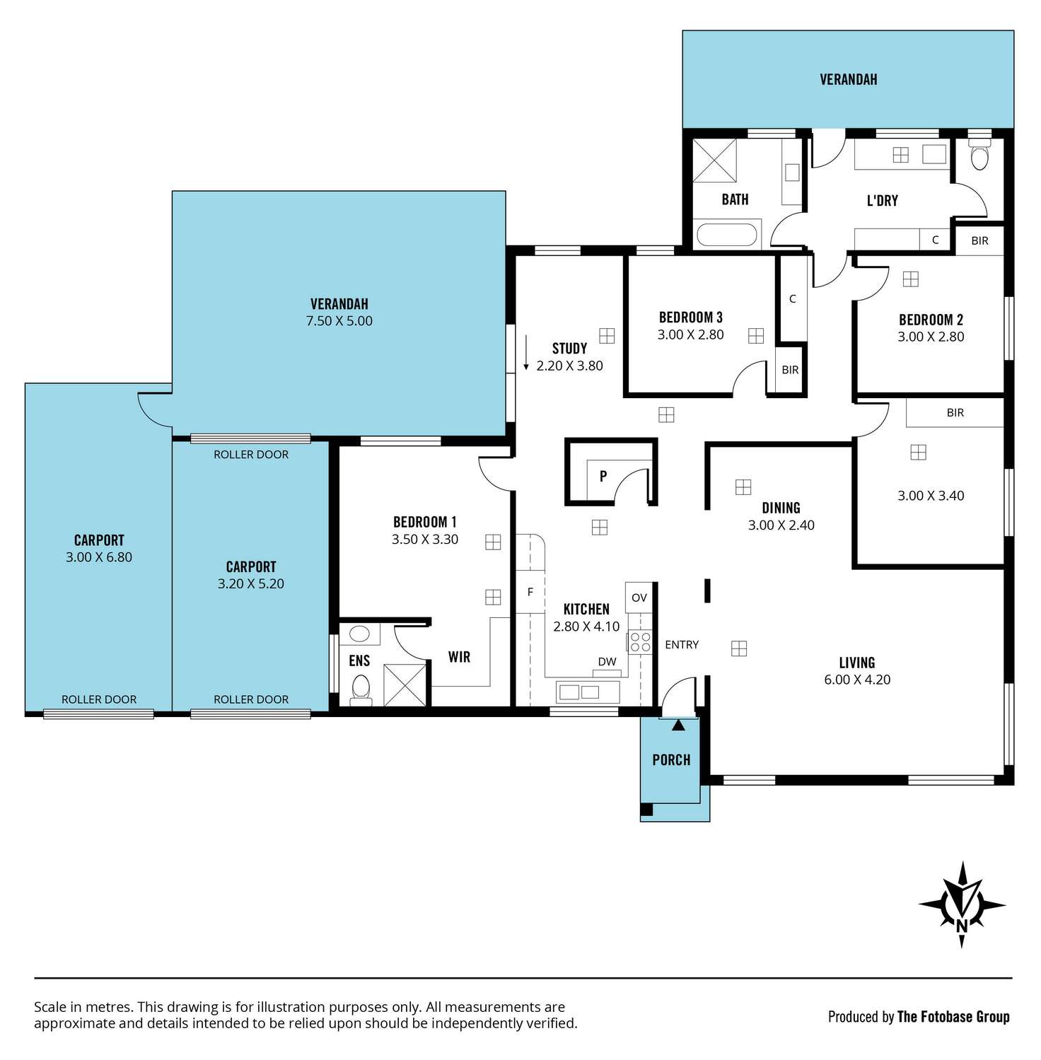 Floorplan of Homely house listing, 9 Fitzgerald Road, Pasadena SA 5042