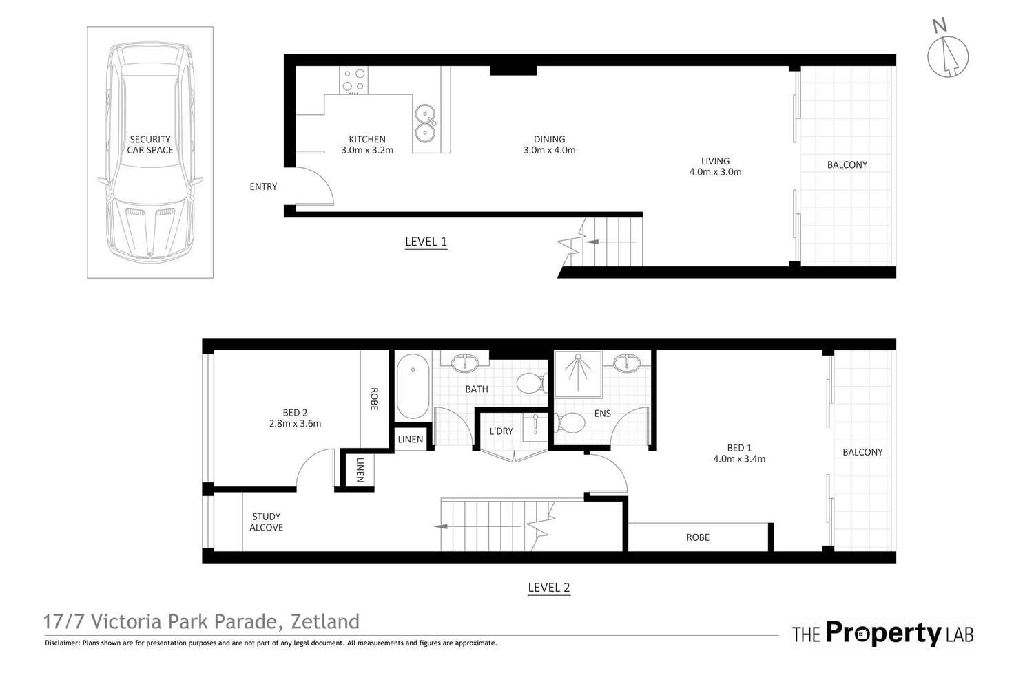 Floorplan of Homely apartment listing, 17/7 Victoria Park Parade, Zetland NSW 2017