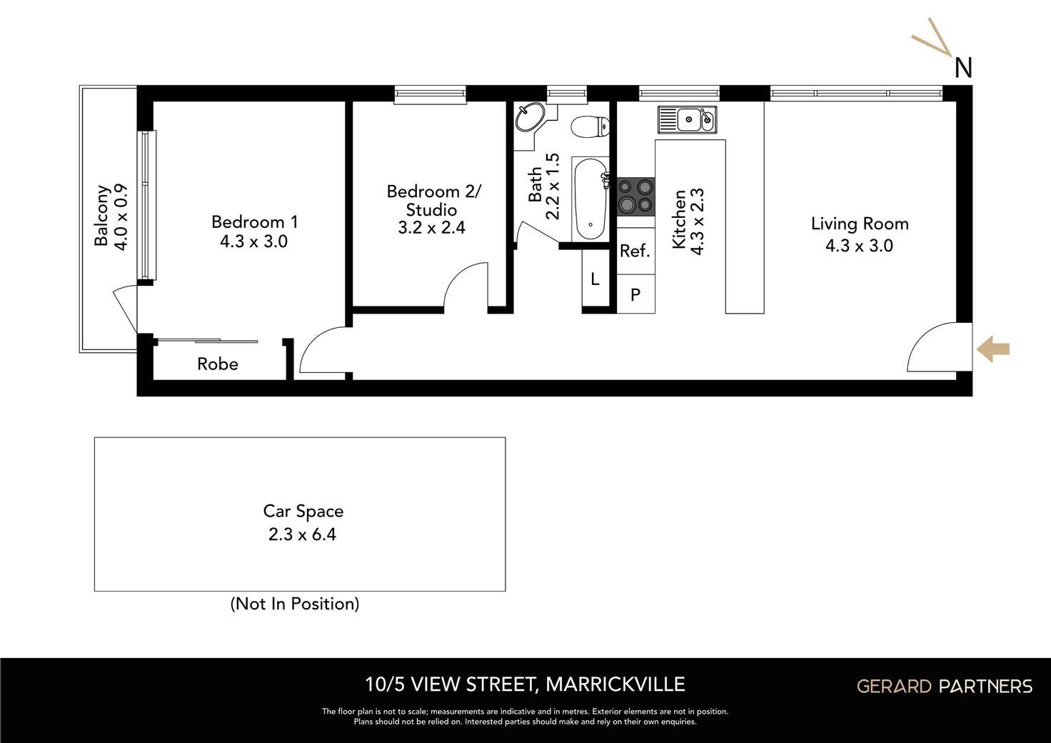 Floorplan of Homely apartment listing, 10/5 View Street, Marrickville NSW 2204