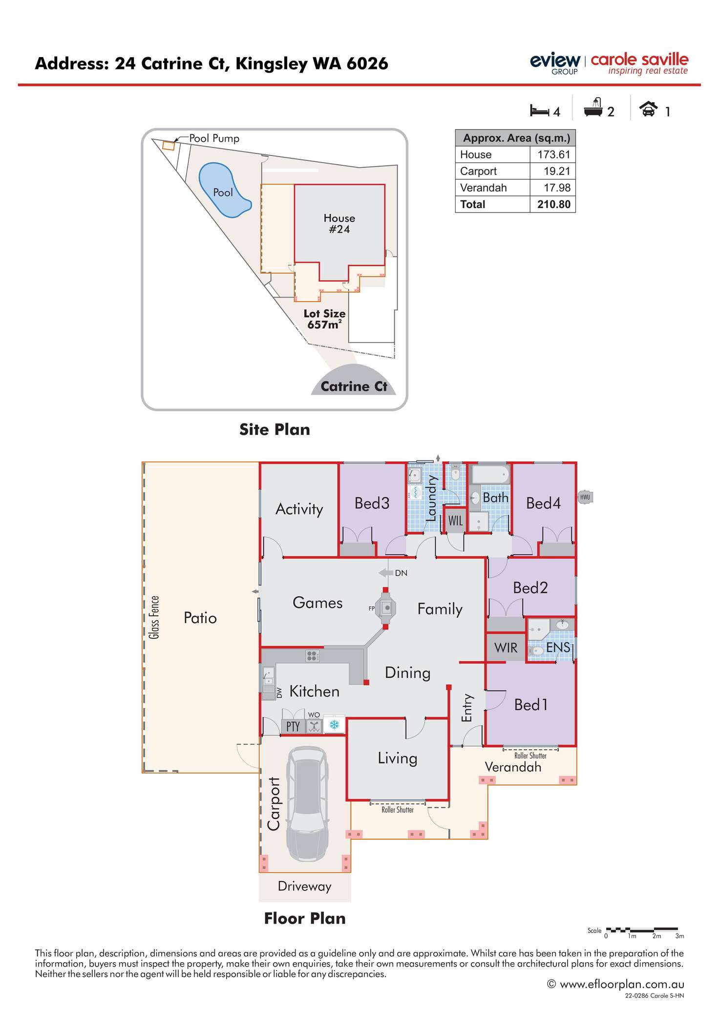 Floorplan of Homely house listing, 24 Catrine Court, Kingsley WA 6026