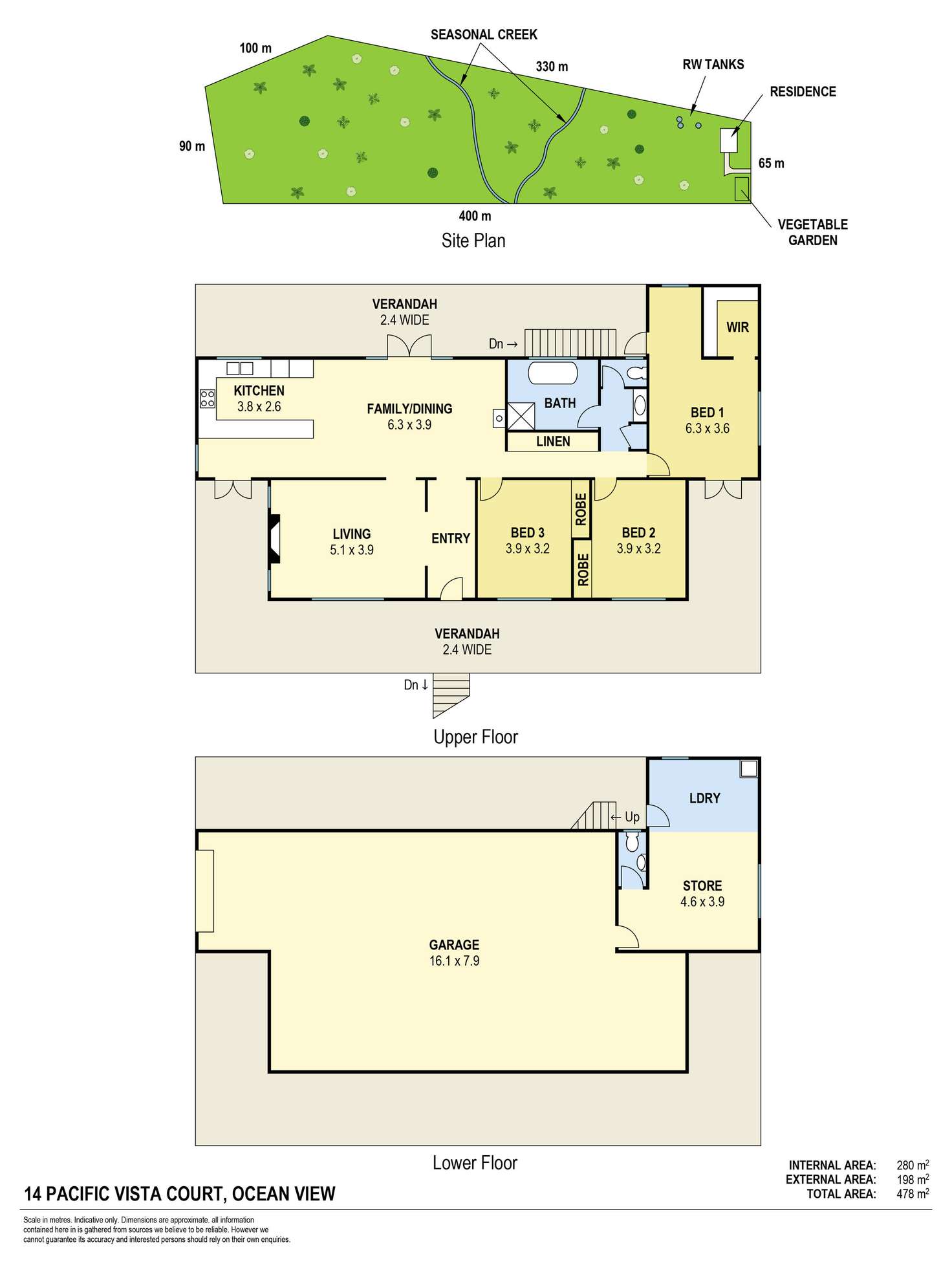 Floorplan of Homely house listing, 14 Pacific Vista Court, Ocean View QLD 4521