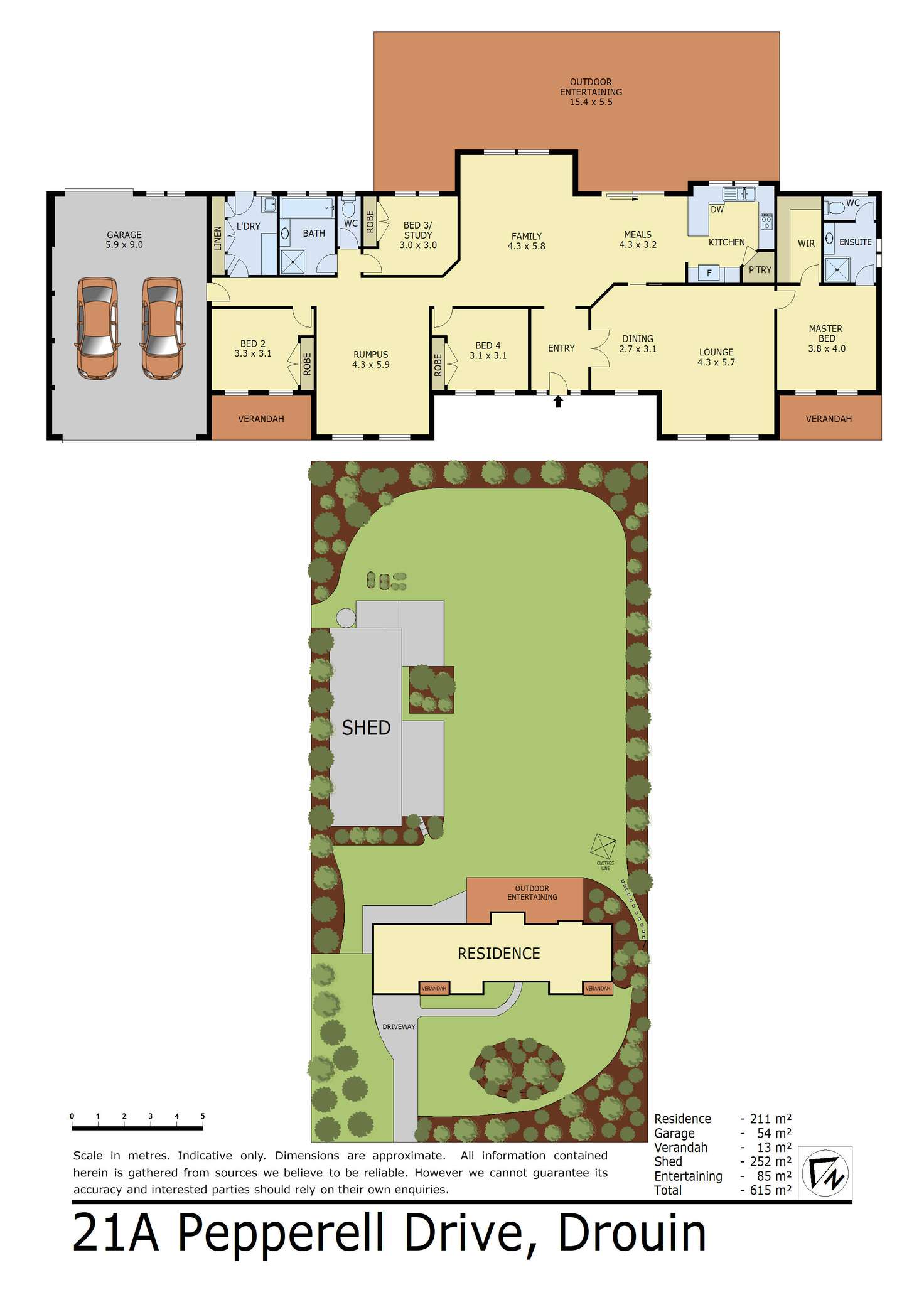 Floorplan of Homely house listing, 21A Pepperell Drive, Drouin VIC 3818
