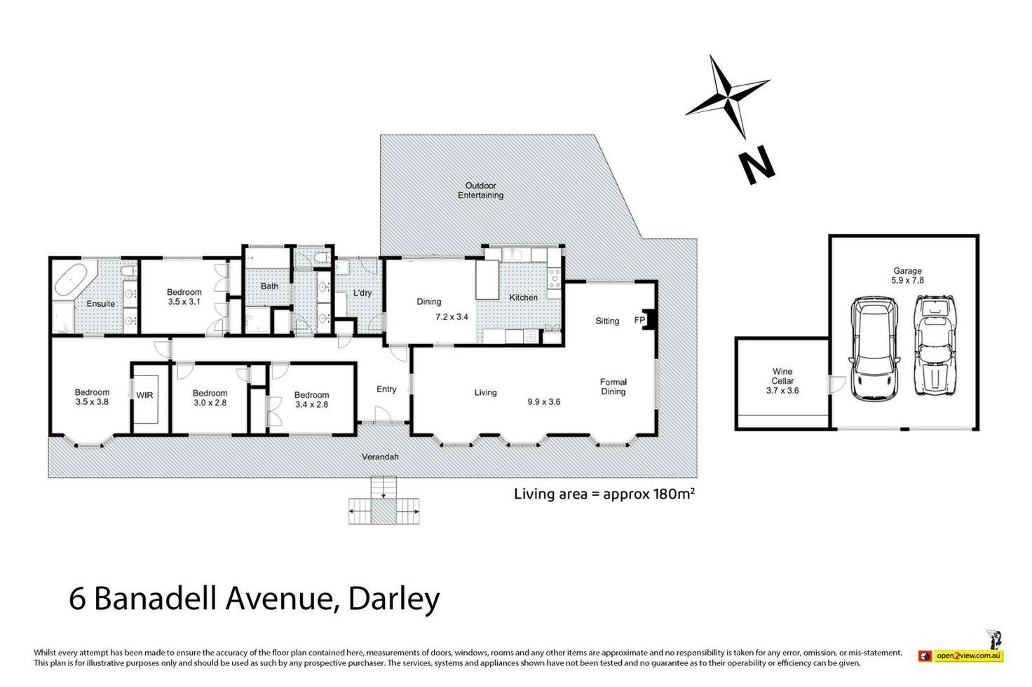 Floorplan of Homely house listing, 6 Banadell Avenue, Darley VIC 3340