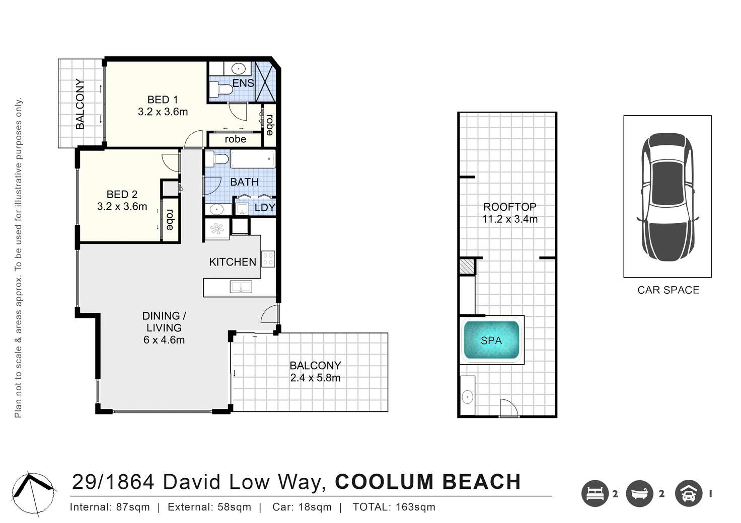 Floorplan of Homely unit listing, 29/1864-1870 David Low Way, Coolum Beach QLD 4573