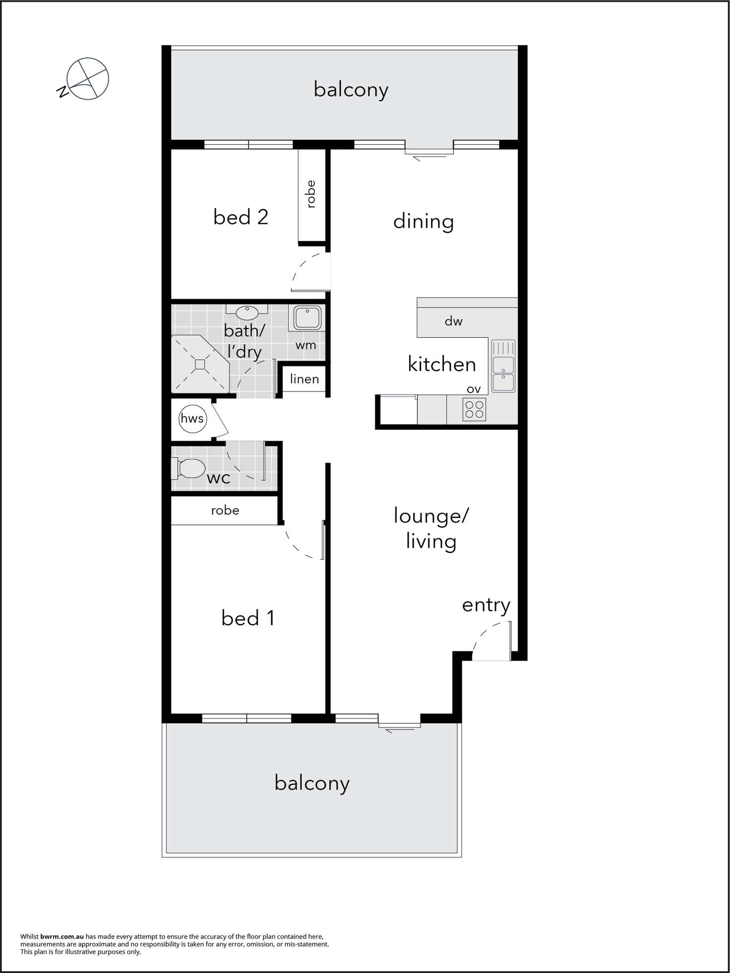 Floorplan of Homely apartment listing, 69/47 Kennedy Street, Kingston ACT 2604