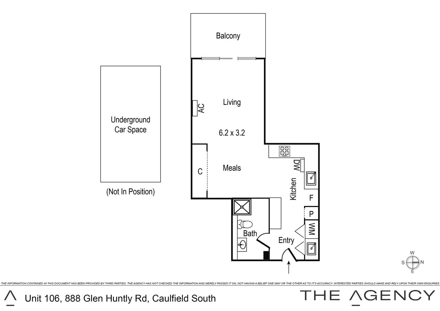 Floorplan of Homely apartment listing, 106/888 Glen Huntly Road, Caulfield South VIC 3162