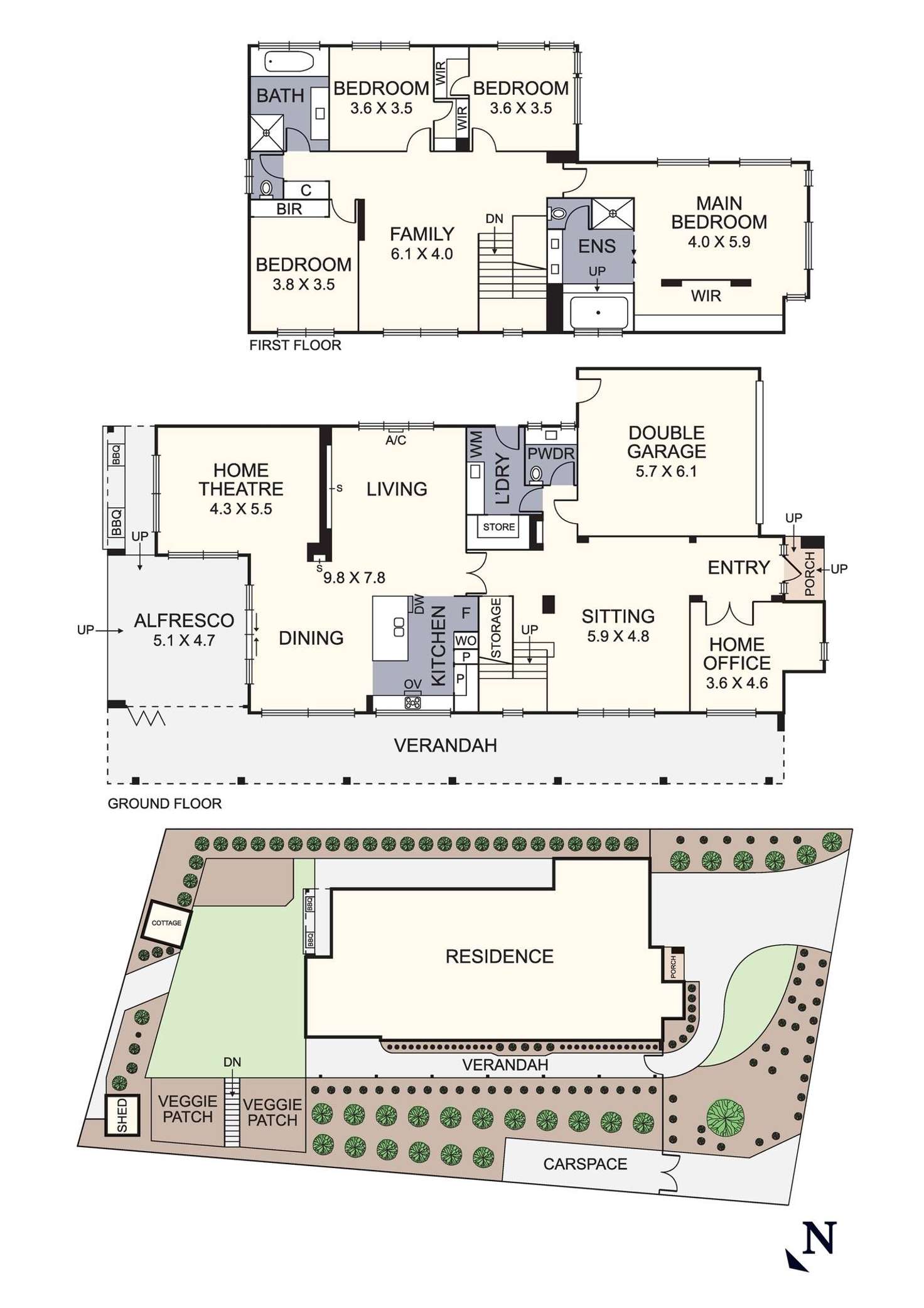 Floorplan of Homely house listing, 24 Diamond Views Drive, Diamond Creek VIC 3089