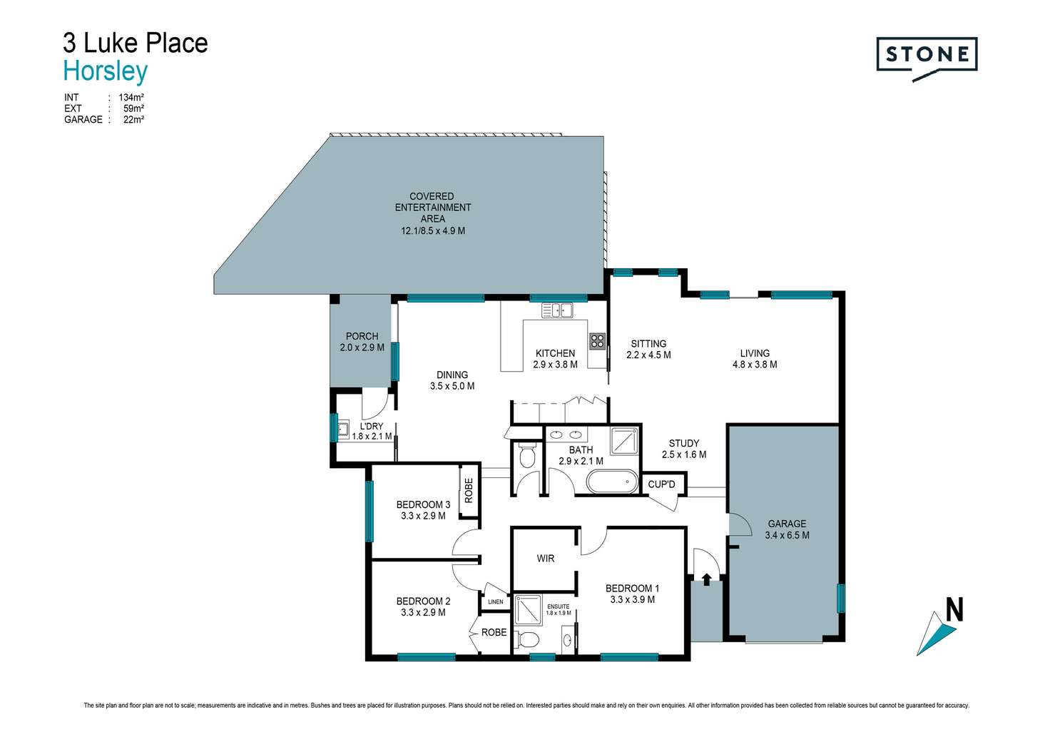 Floorplan of Homely house listing, 3 Luke Place, Horsley NSW 2530