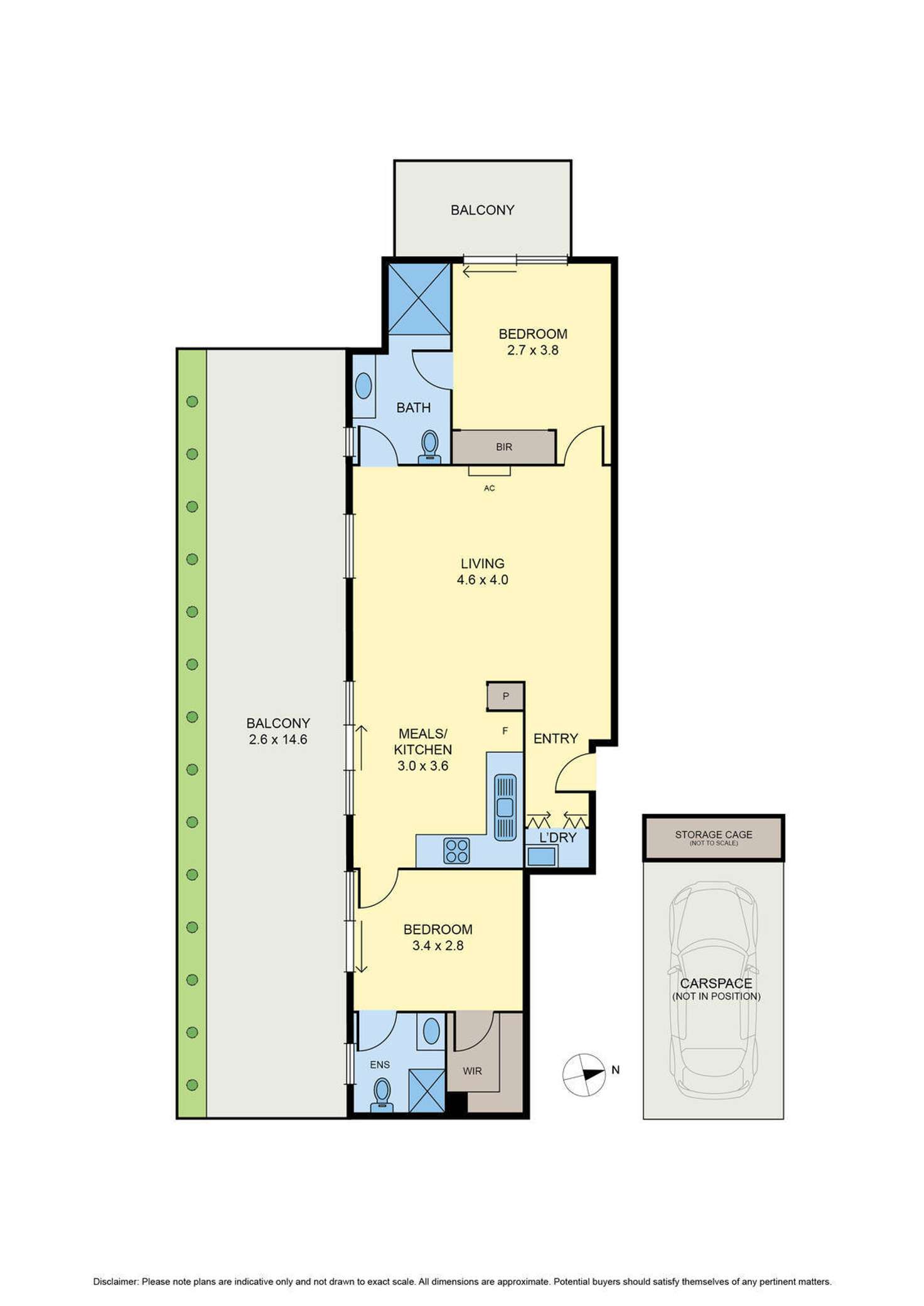 Floorplan of Homely apartment listing, 303/444-446 Moreland Road, Brunswick West VIC 3055
