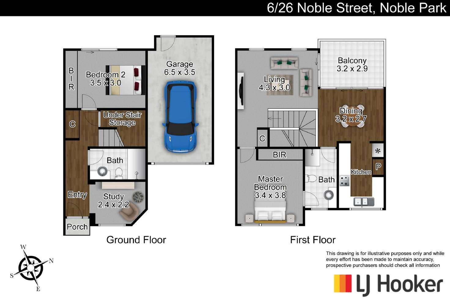 Floorplan of Homely unit listing, 6/26 Noble Street, Noble Park VIC 3174