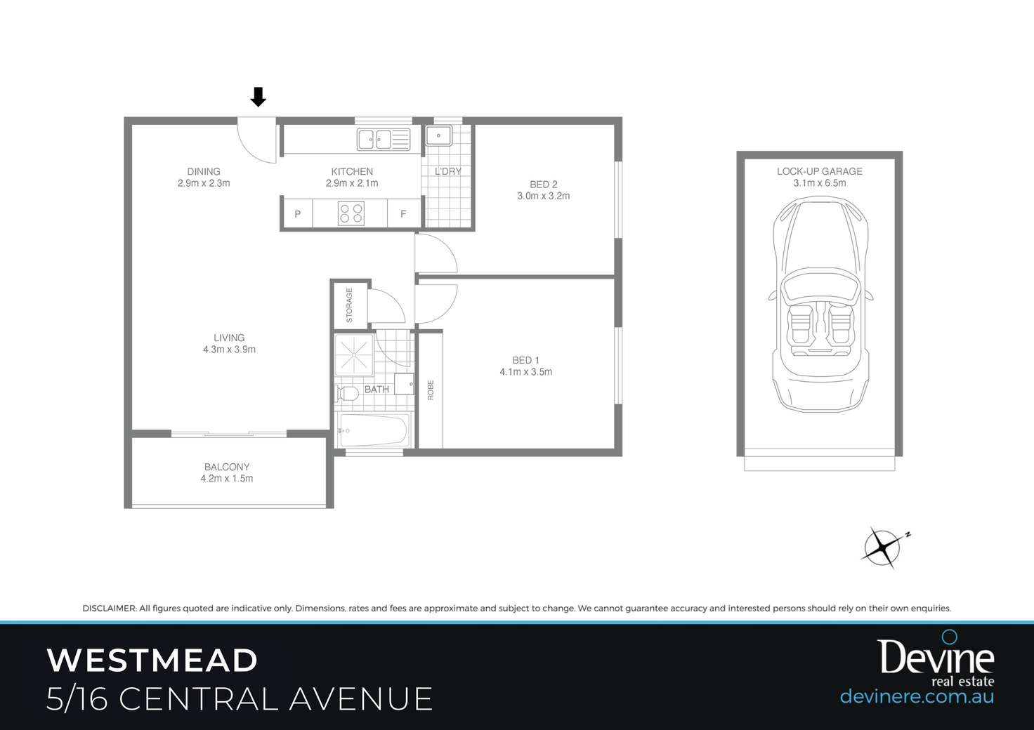 Floorplan of Homely apartment listing, 5/16 Central Avenue, Westmead NSW 2145