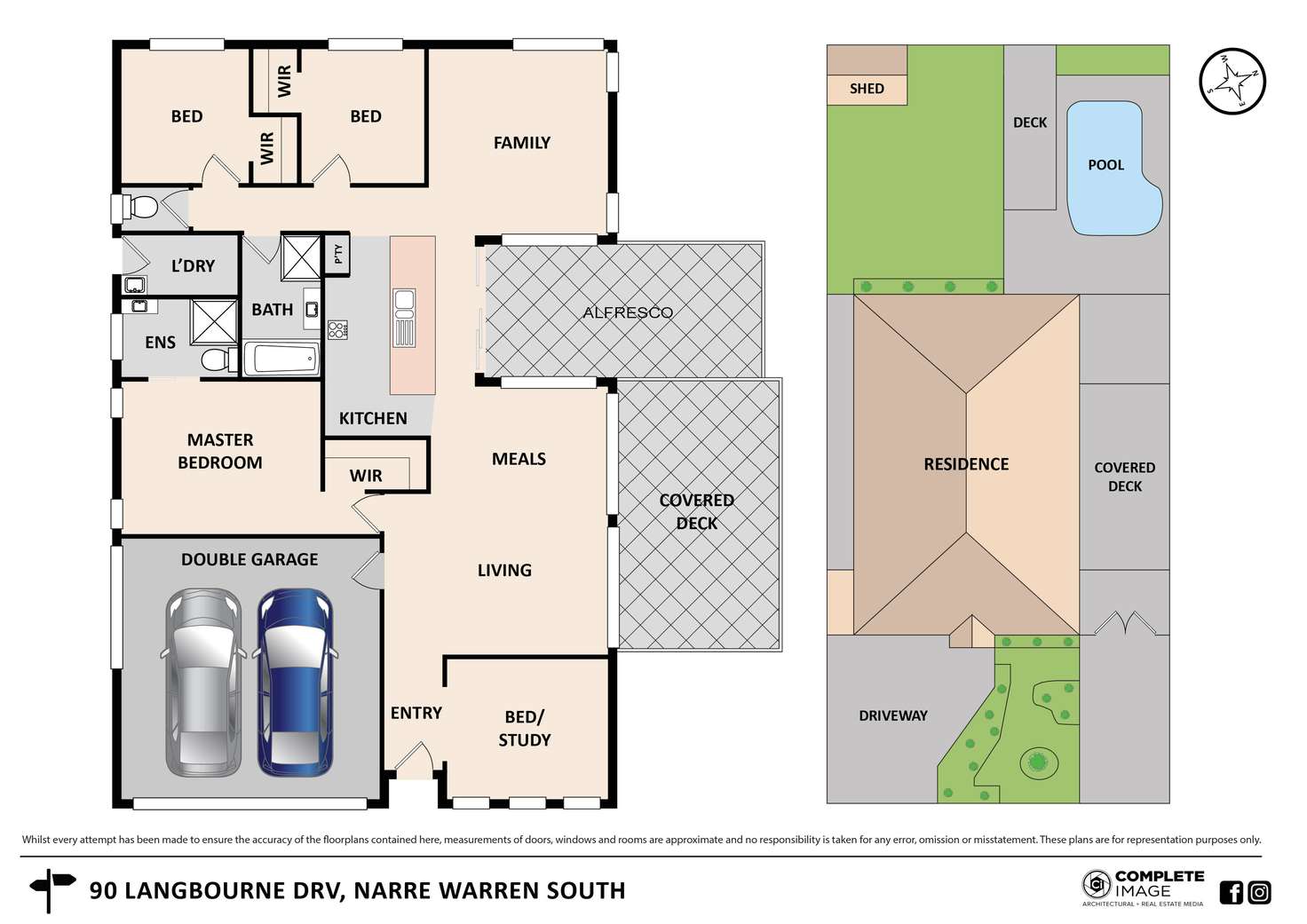 Floorplan of Homely house listing, 90 Langbourne Drive, Narre Warren South VIC 3805