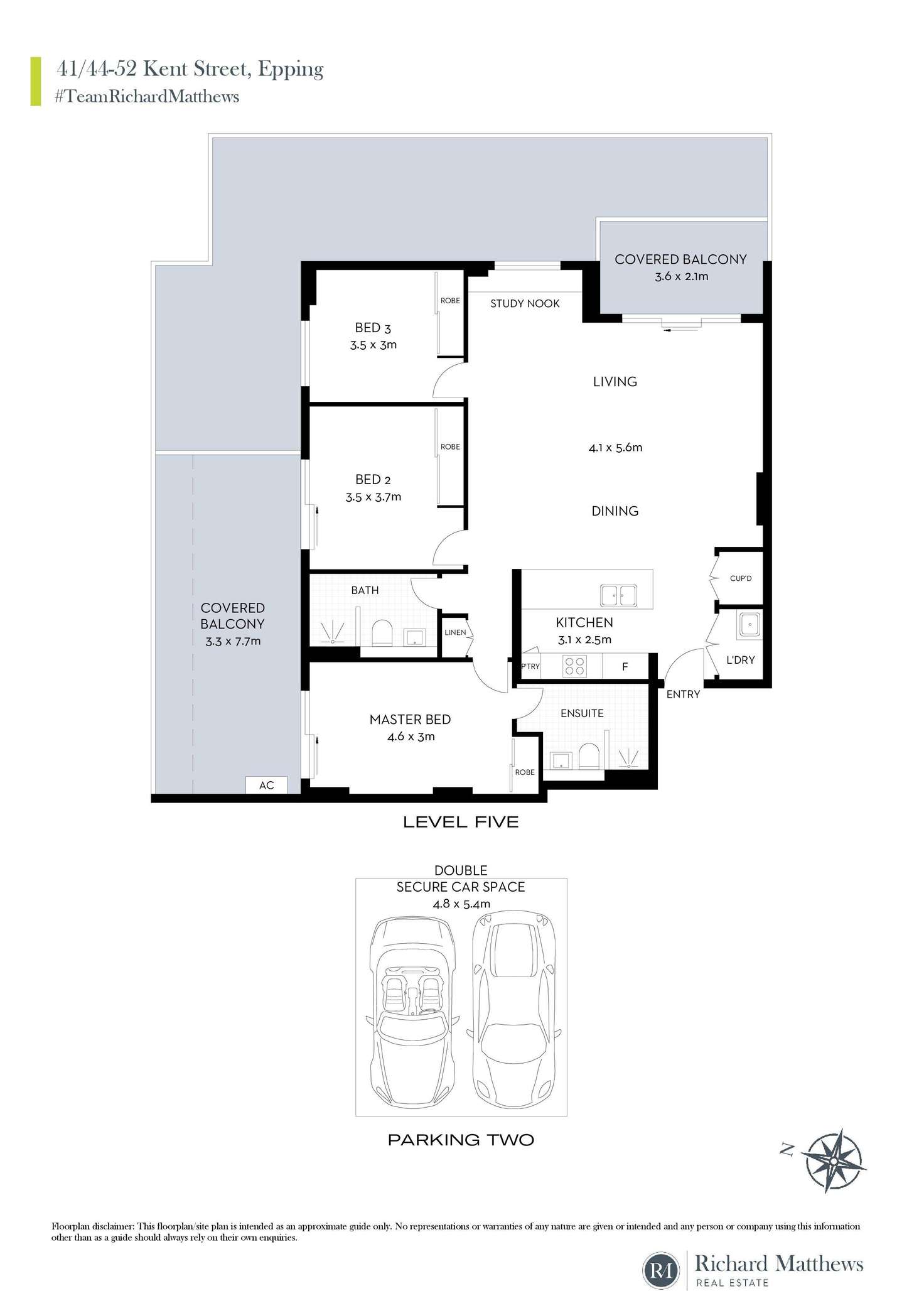 Floorplan of Homely apartment listing, 41/44-52 Kent Street, Epping NSW 2121