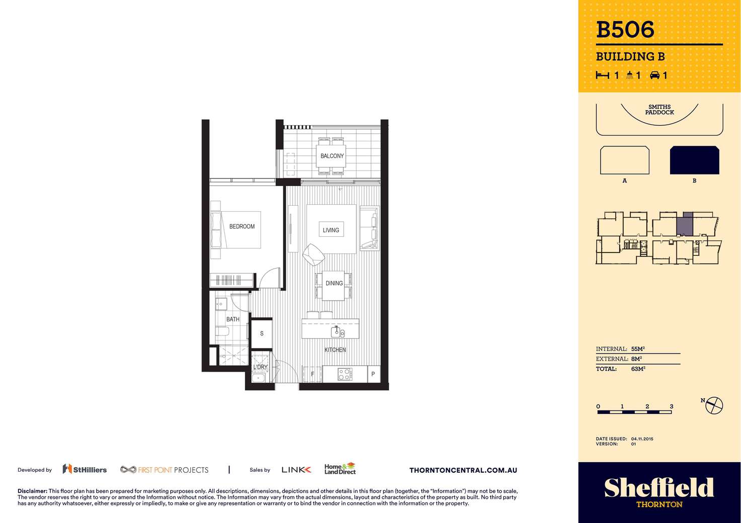 Floorplan of Homely apartment listing, 506/10 Aviators Way, Penrith NSW 2750