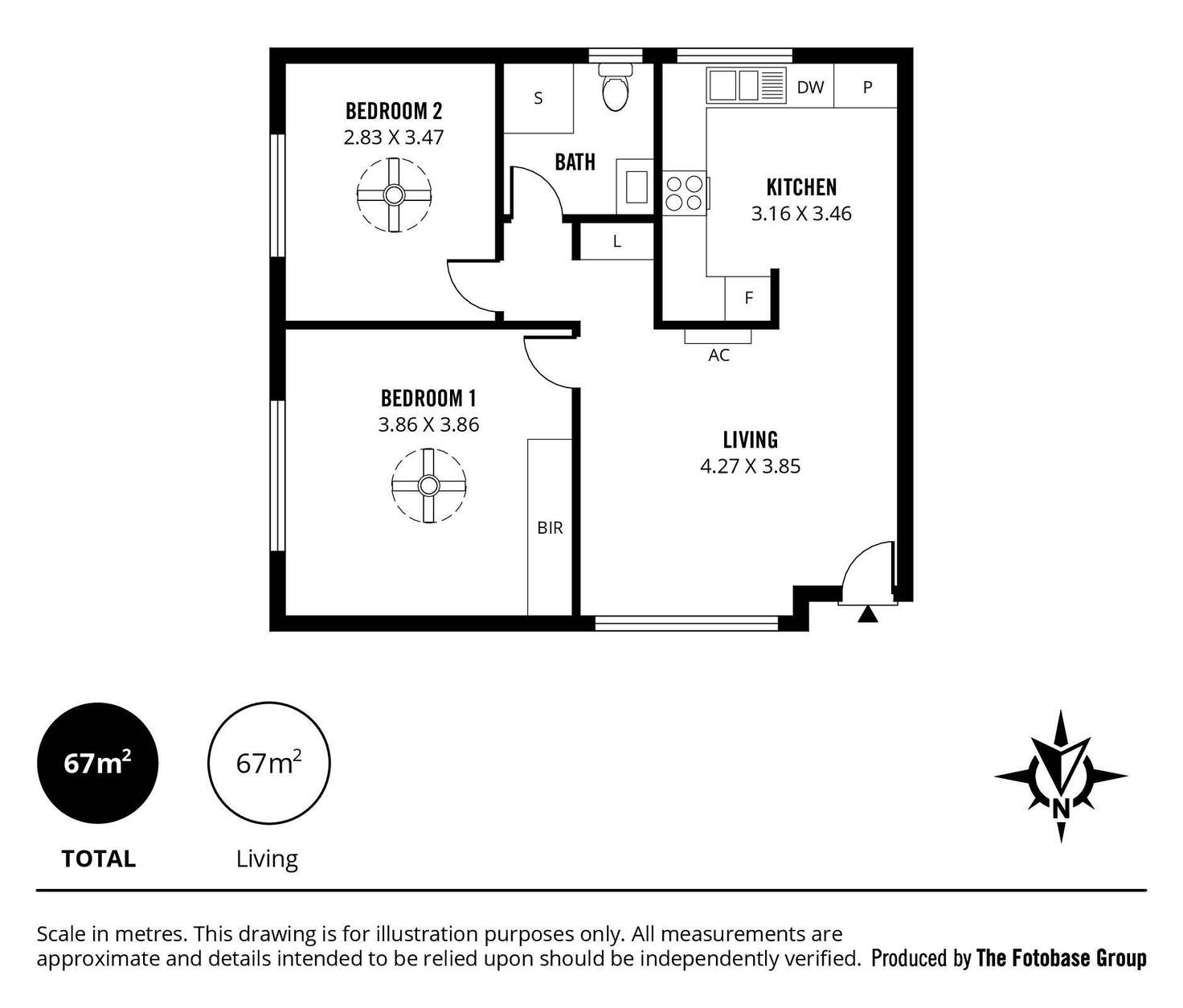 Floorplan of Homely unit listing, 4/30a The Crescent, Brighton SA 5048