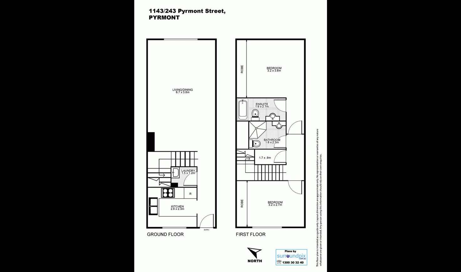 Floorplan of Homely apartment listing, 1143/243 Pyrmont St, Pyrmont NSW 2009