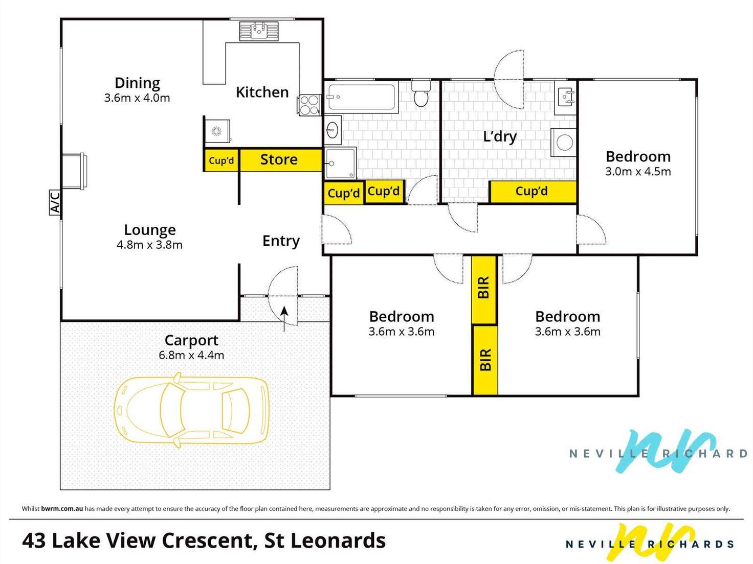 Floorplan of Homely house listing, 43 Lake View Crescent, St Leonards VIC 3223