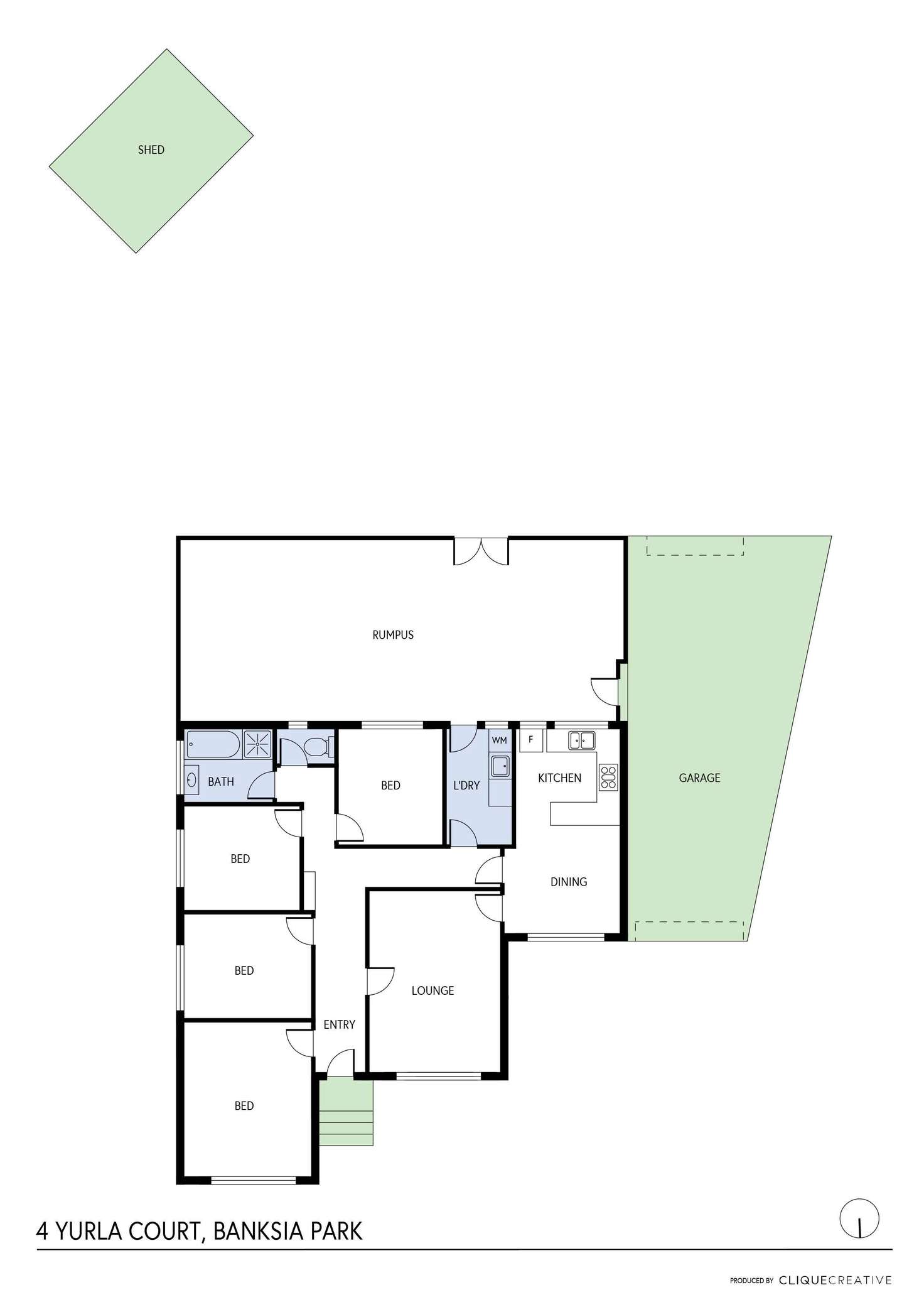 Floorplan of Homely house listing, 4 Yurla Court, Banksia Park SA 5091