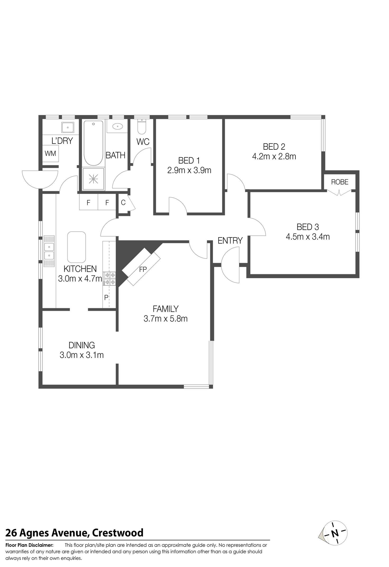 Floorplan of Homely house listing, 26 Agnes Avenue, Queanbeyan NSW 2620